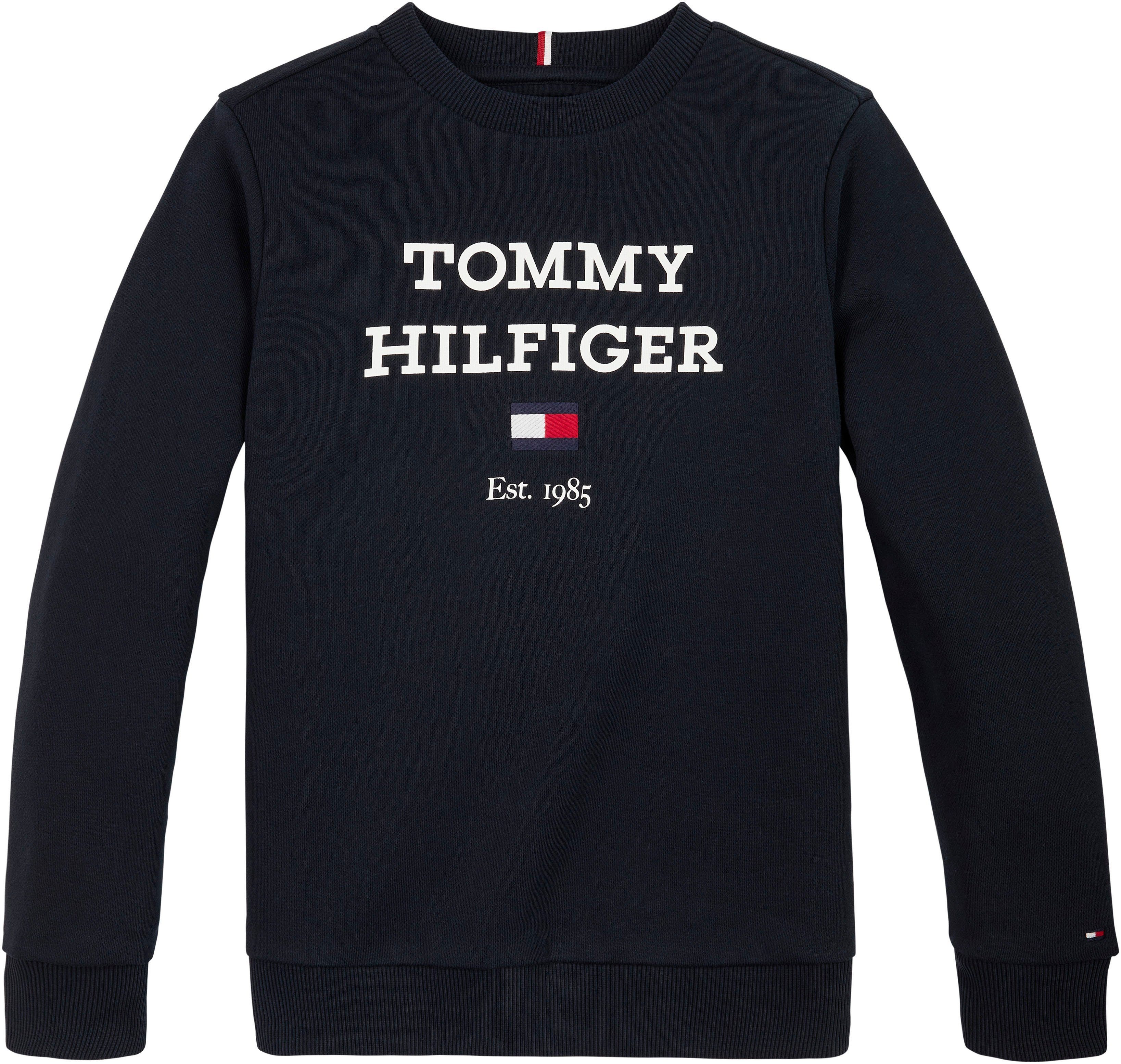 Tommy Hilfiger LOGO großem sky desert mit Logo TH Sweatshirt SWEATSHIRT