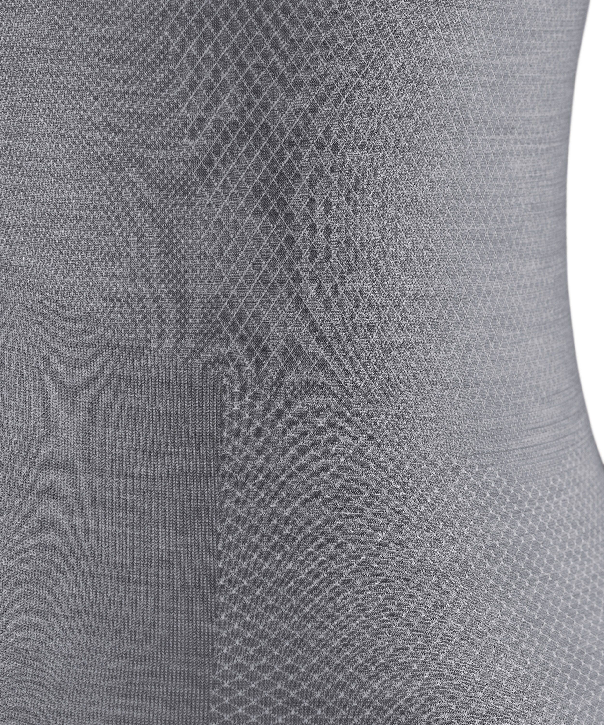 für kalte bis (3757) Merinowolle Wool-Tech FALKE Funktionsshirt warme (1-tlg) Light Temperaturen grey-heather aus
