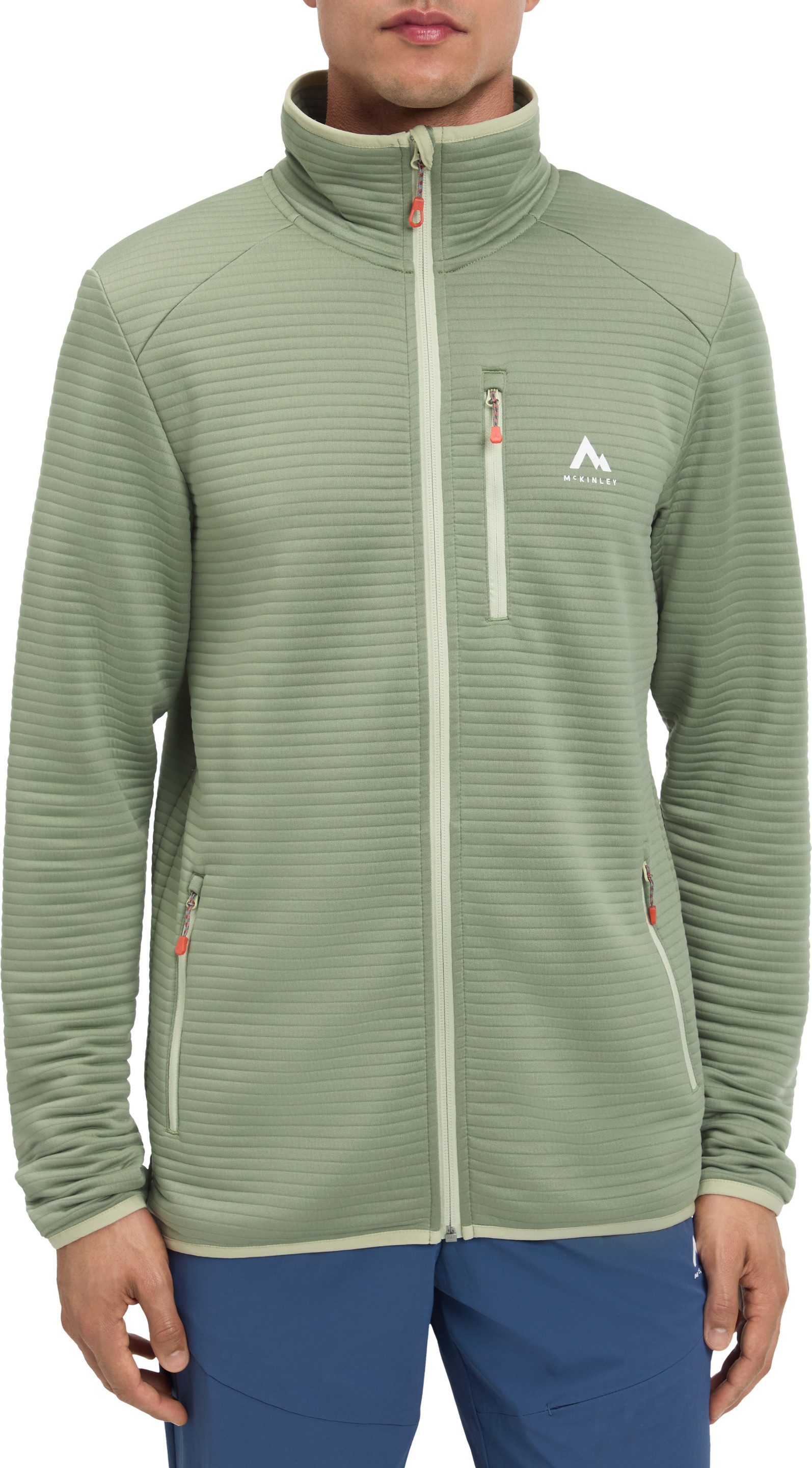 mckinley Fleecejacke HE.-UNTERJACKE AAMI M mit Reißverschluss-Brusttasche, mit seitlichen Reißverschlusstaschen