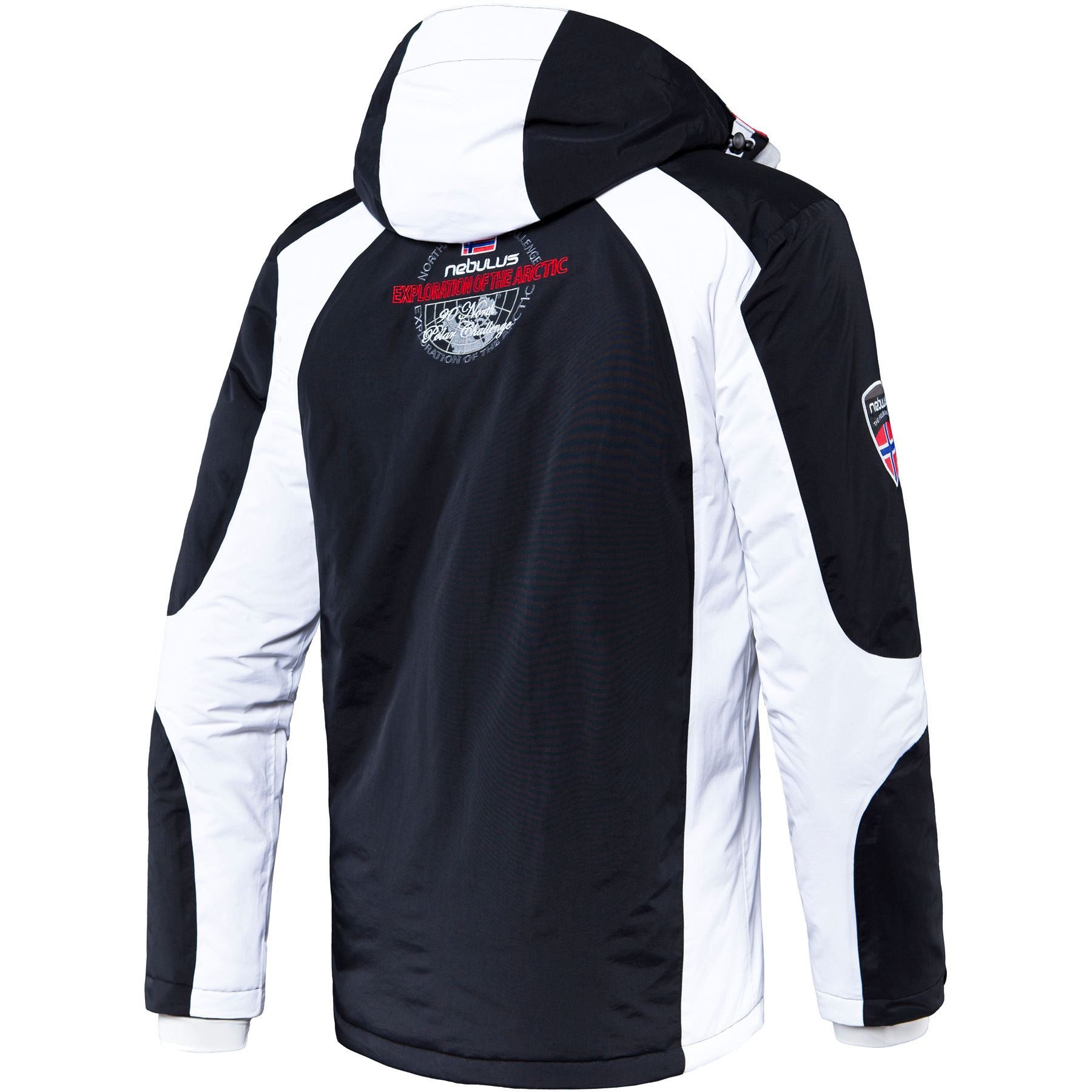 Nebulus Skijacke DAVOS, Q679 - Herren, schwarz-weiss, XL