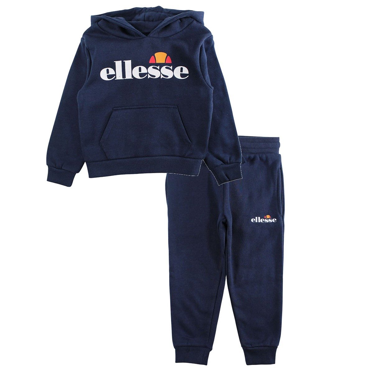 Ellesse Jogginganzug Ellesse Kinder Jogginganzug Sportanzug Jungen + Mädchen 8–14 Jahre (Set, 2 Teile Sweatshirt + Jogginghose), Kinder Sportanzug Ellesse 8 - 14 Jahre