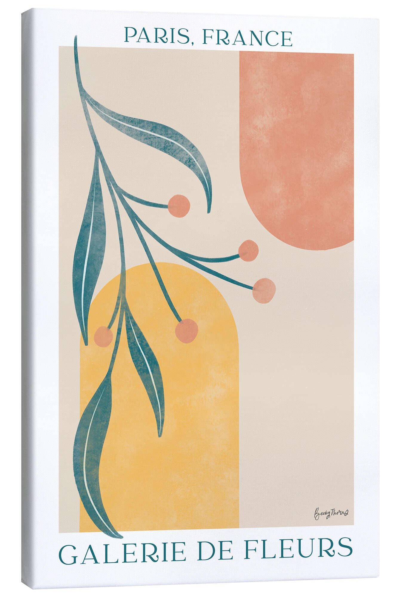 Posterlounge Wandbild Galerie de Fleurs - Paris, France, Becky Thorns, erhältlich als Poster, Leinwandbild, Wandsticker oder Acrylglasbild