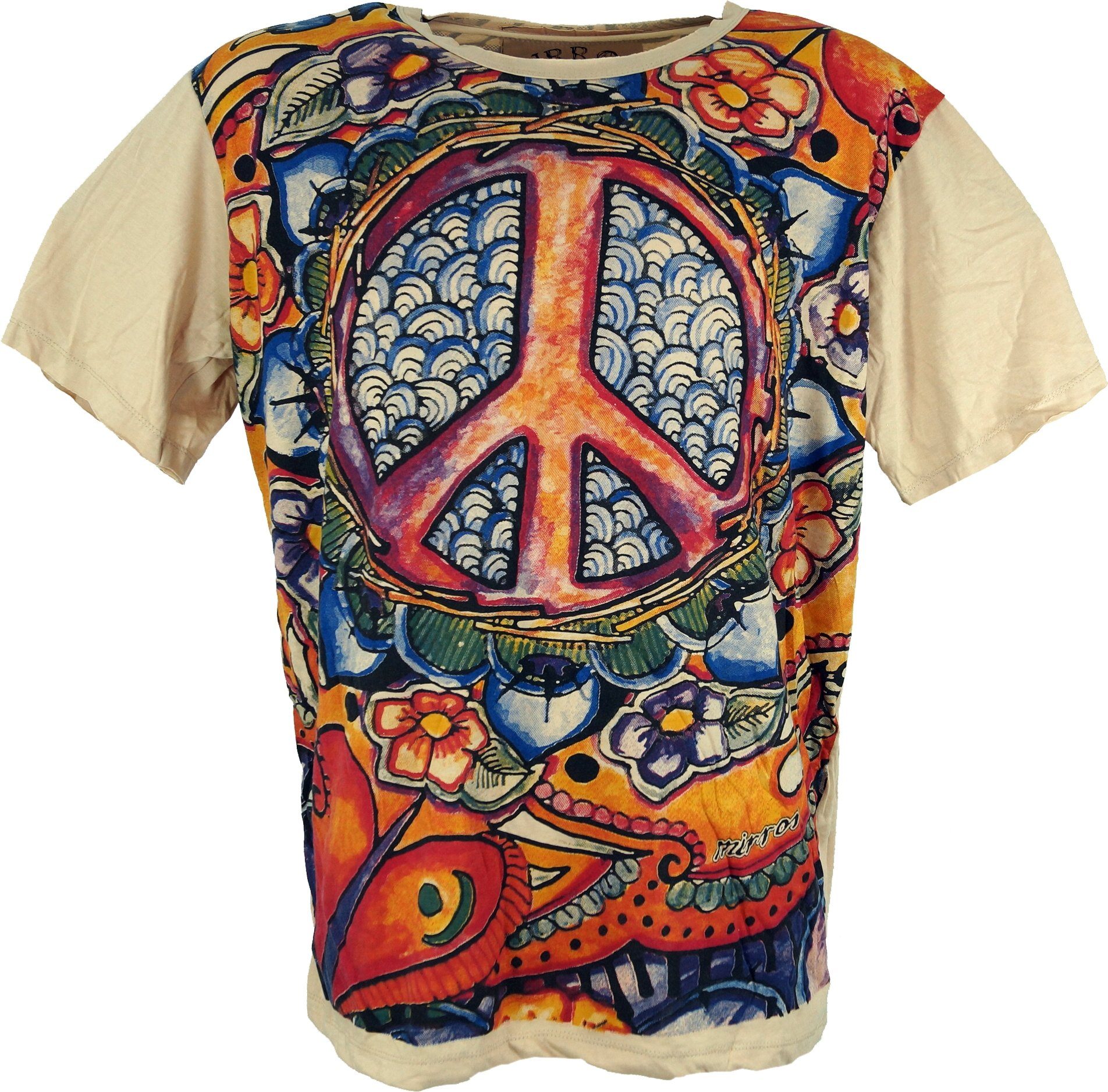 Guru-Shop T-Shirt Mirror T-Shirt - Peace günstig online kaufen