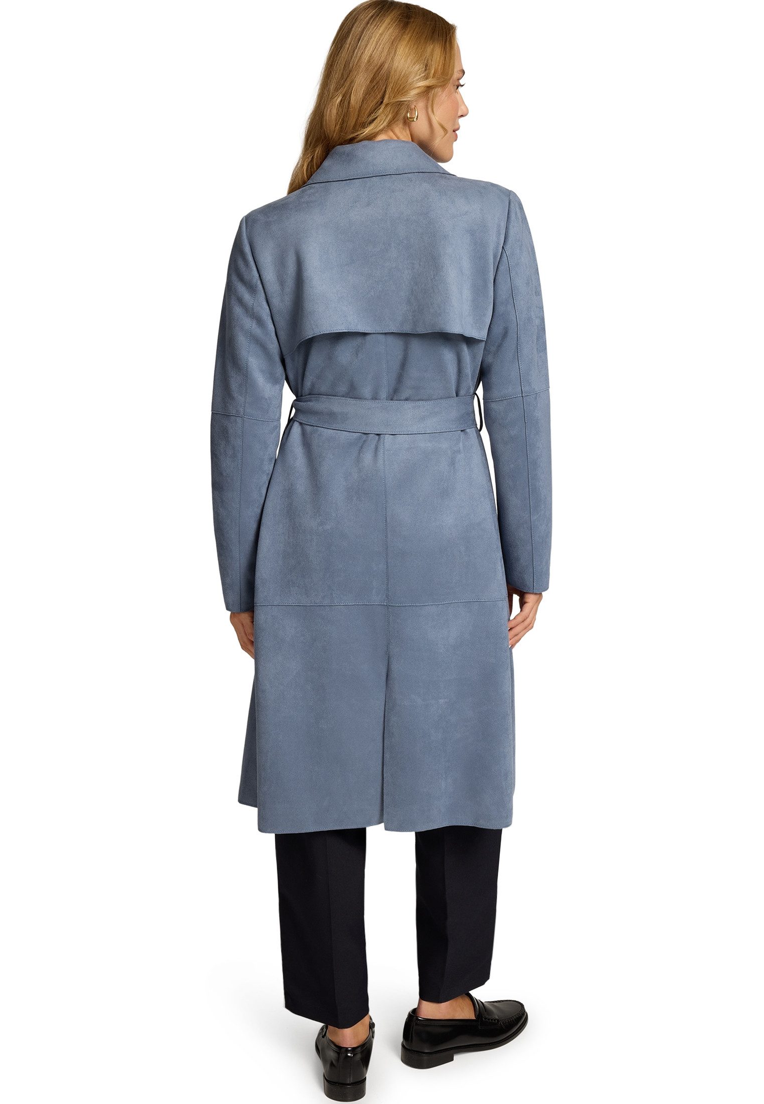 Zero Wintermantel Damen in Lederoptik