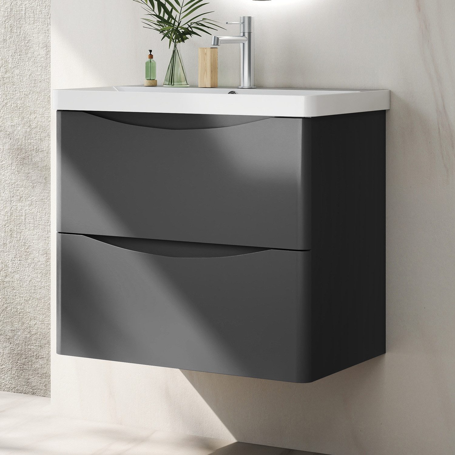 Waschtisch Waschbecken mit Unterschrank Badmöbel Set Waschtisch mit Unterschrank