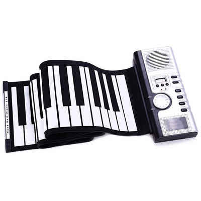 yozhiqu Digitalpiano 61-Tasten-Digital-Softplay-Klavier, elektronisches MIDI-Keyboard, Bequemes Aufladen über USB, tragbare Ausführung,perfekt für Einsteiger