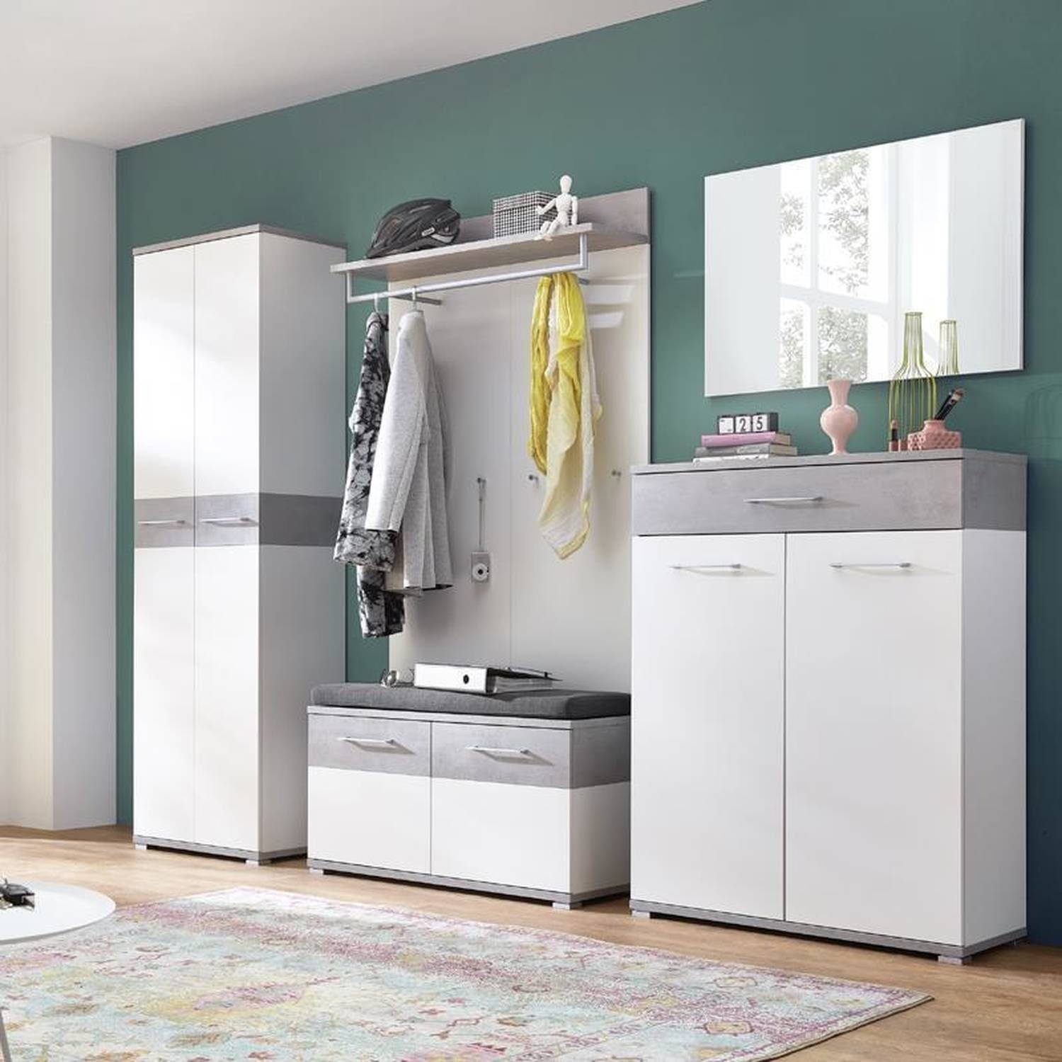 Lomadox GarderobenSet »DAKOTA01«, 1x Garderobenschrank 2 Türen, 1