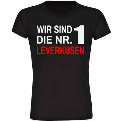 multifanshop T-Shirt Damen Leverkusen - Wir sind die Nr. 1 - Frauen