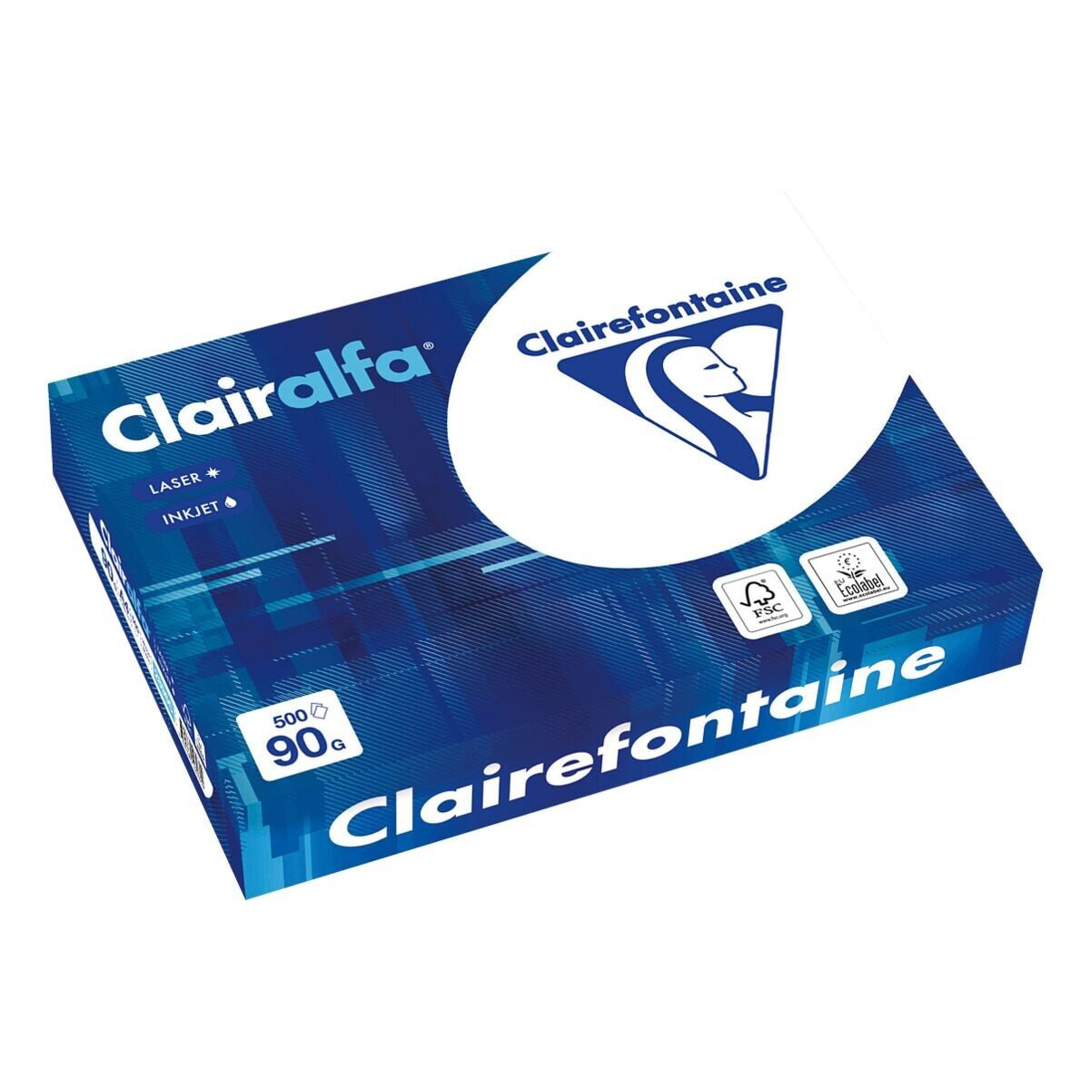 CLAIREFONTAINE Druckerpapier Clairalfa 2896, Format DIN A4, 90 g/m², 172 CIE, 500 Blatt