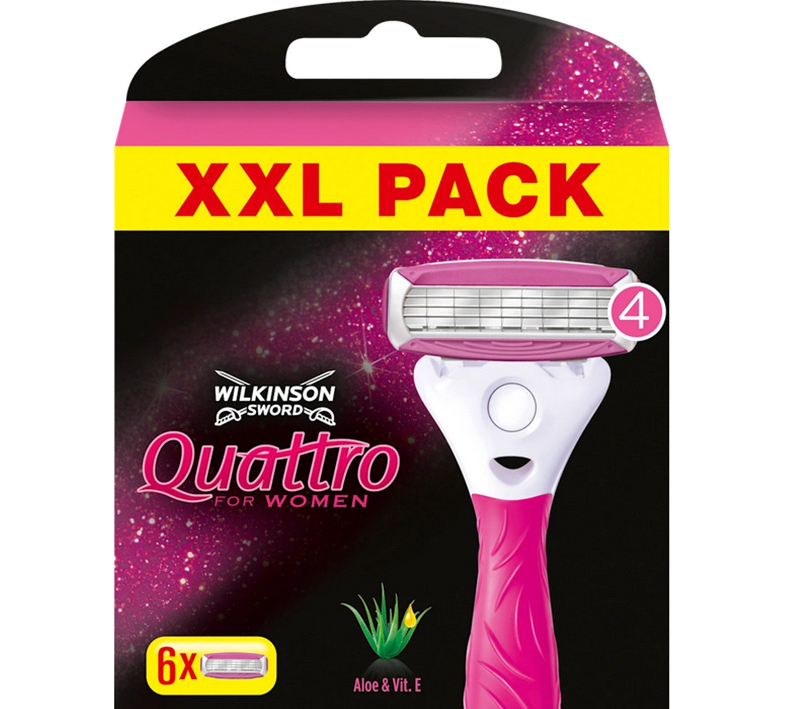 Wilkinson Rasierklingen Quattro for Women, 6-tlg.