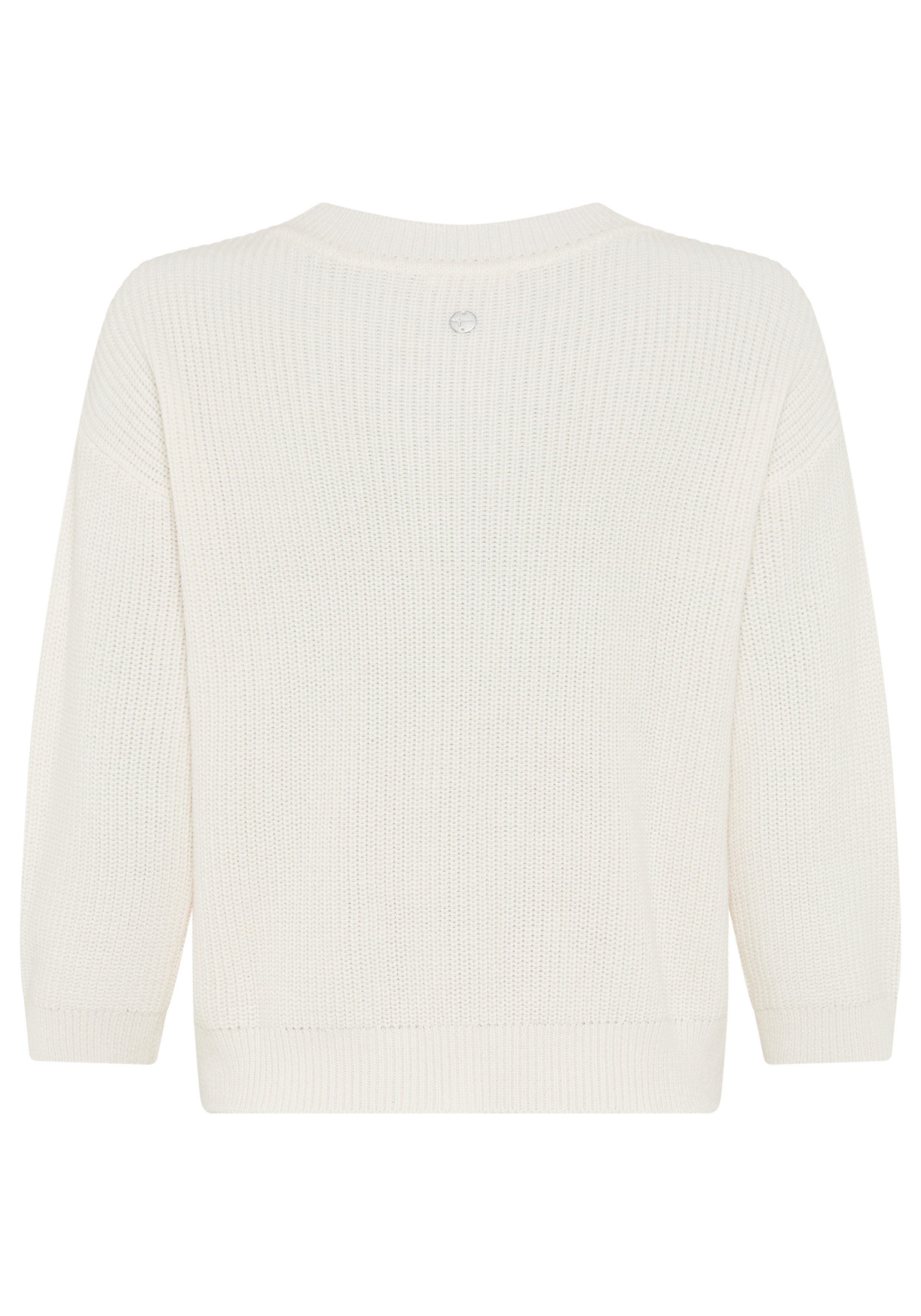 Tamaris Strickpullover mit 3/4 Ärmeln und lässigem Schnitt