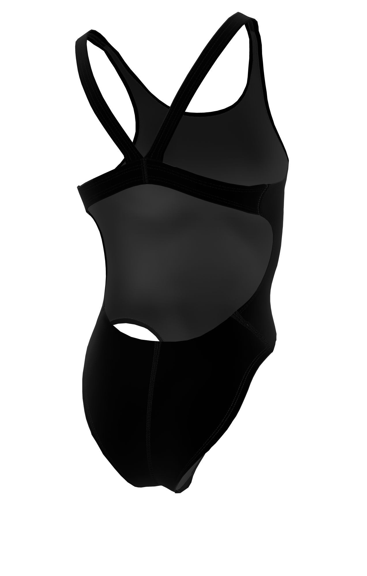 Nike Badeanzug FASTBACK ONE PIECE SMU breite nahtlose V-Rückenträger, vollständige Poabdeckung