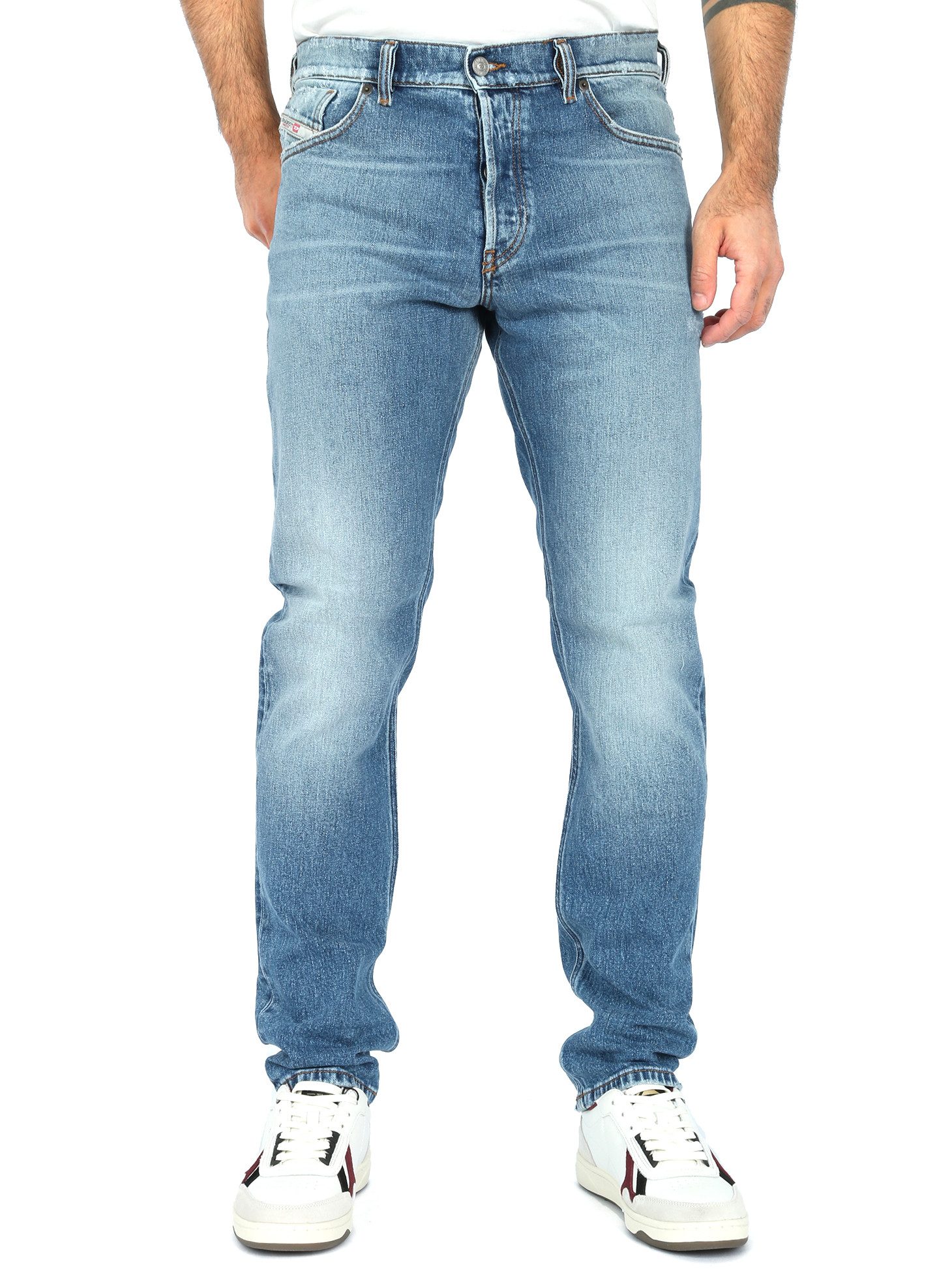 Diesel Straight-Jeans Hanf-Bio-Denim mit Stretch - günstig online kaufen
