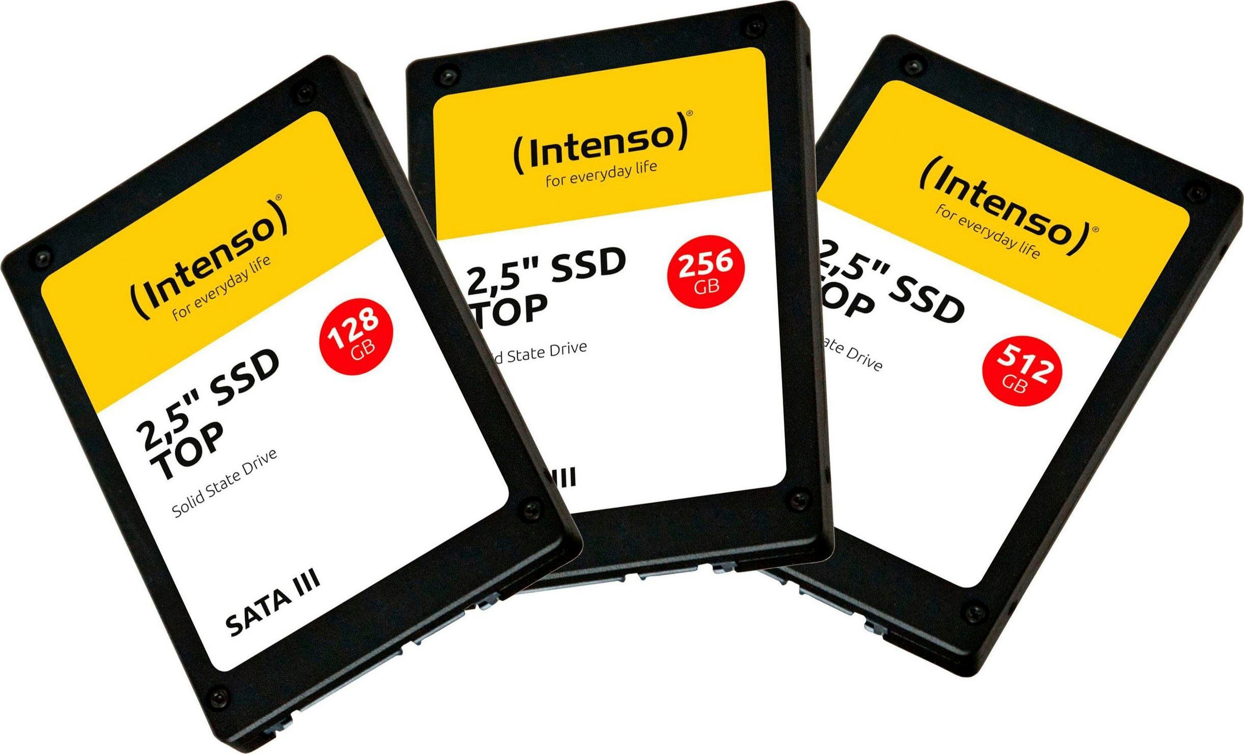 interne 500 Top Schreibgeschwindigkeit: Intenso MB/s SSD,