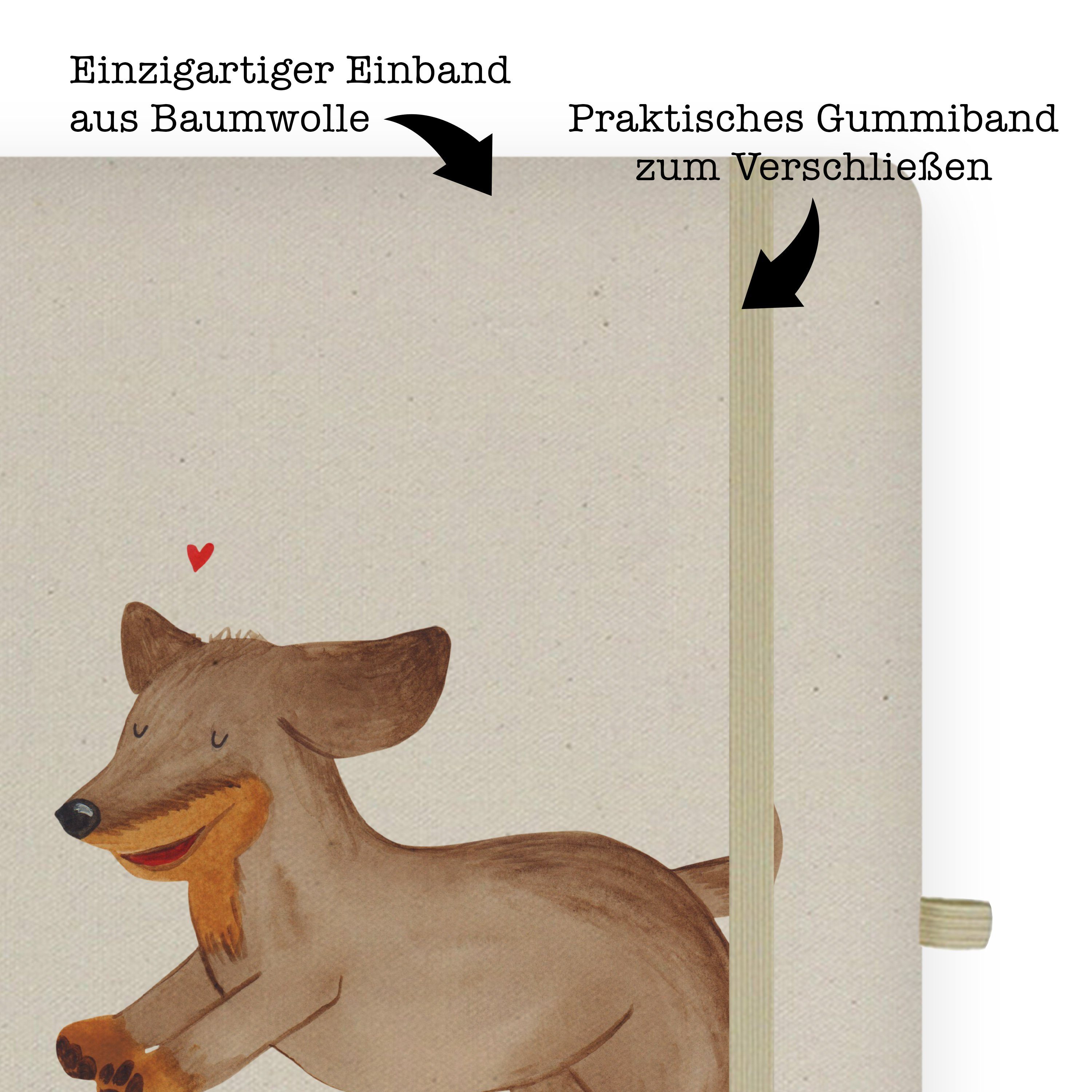 Mr. & Mrs. Panda Notizbuch Schreibheft, & Transparent Hund Panda Haustier, - fröhlich Geschenk, Mr. Dackel - Mrs