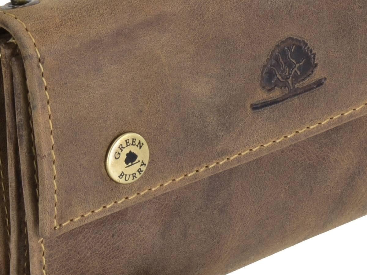 Greenburry Geldbörse Vintage Biker (oA), Lederbörse, Langbörse, Kettenbörse