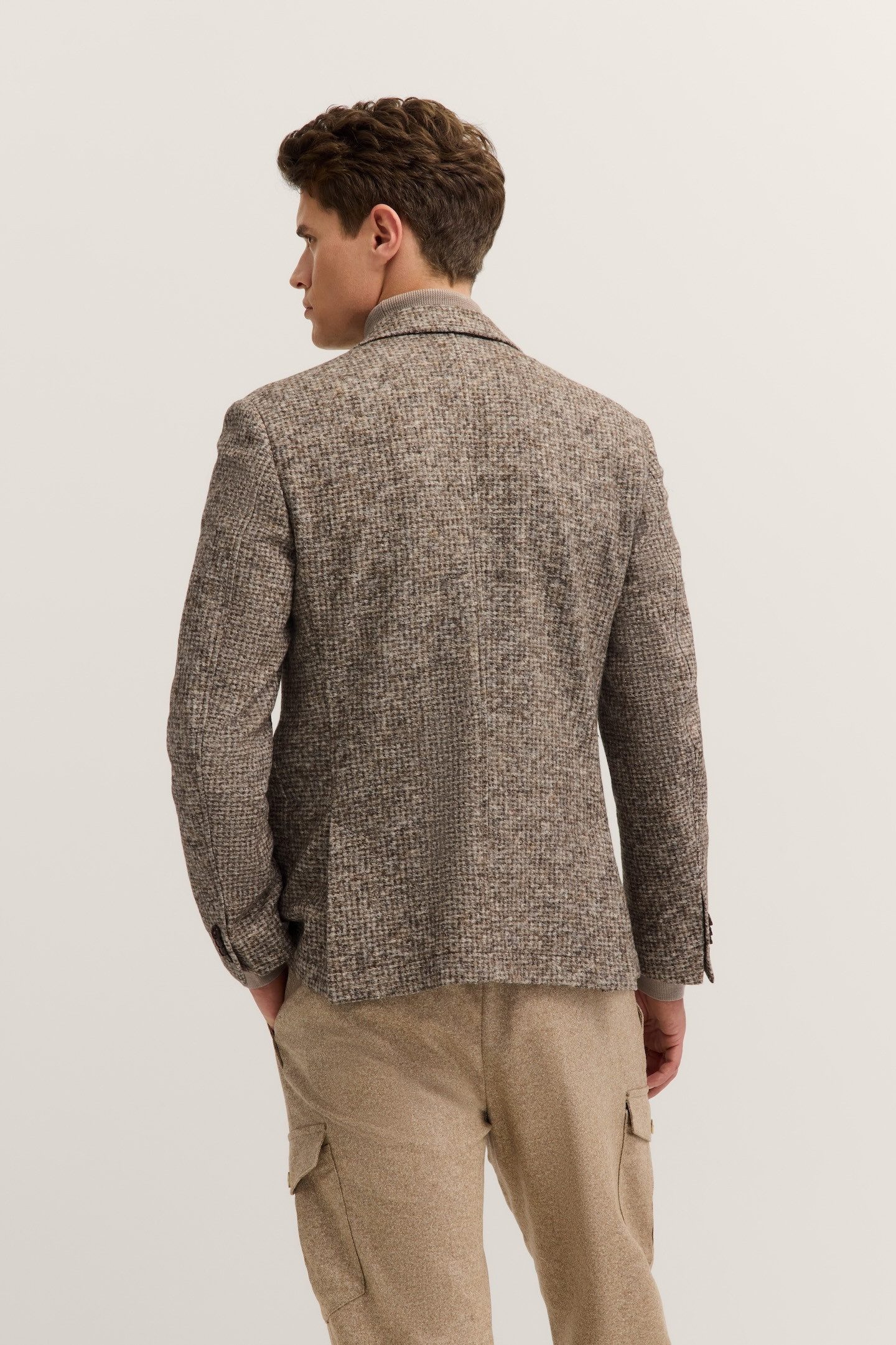 bugatti Sakko Modern Fit Jersey mit Stretch mit Klein-Dessin