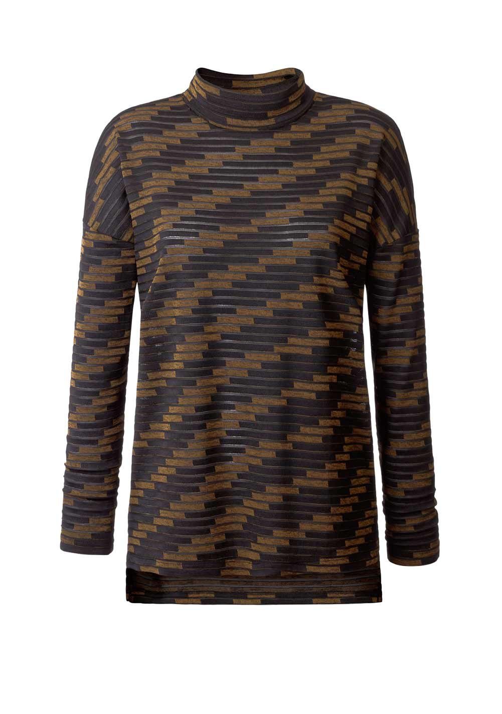 creation schwarz-bronze L CRéATION T-Shirt Jerseyshirt, Damen L