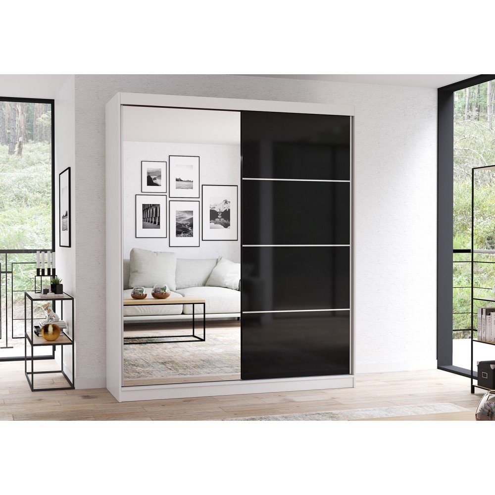 MOEBLO Kleiderschrank BEN 31 (Schwebetürenschrank 2-türig günstig online kaufen