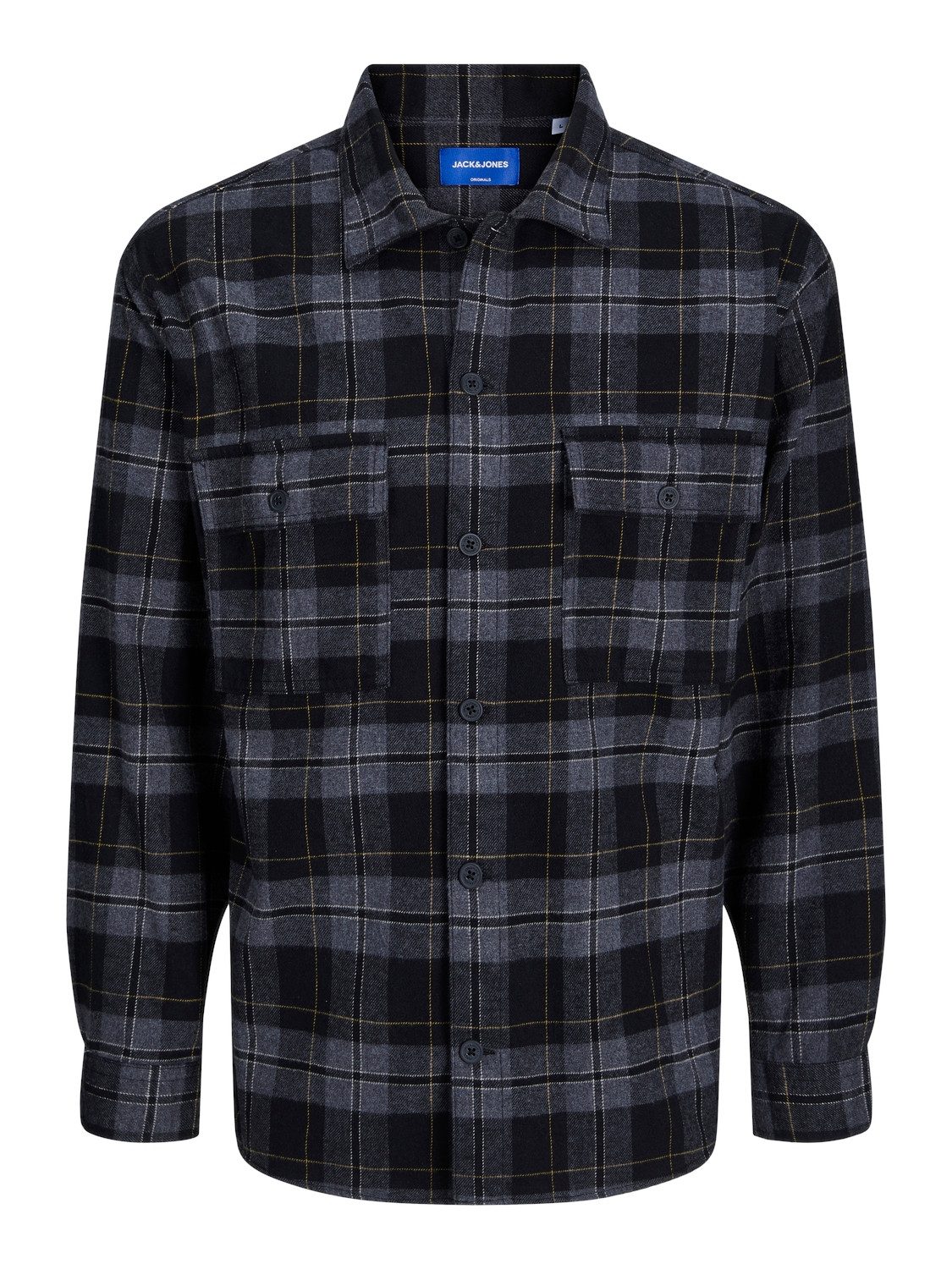 Jack & Jones Langarmhemd JORBLAFRI CHECK OVERSHIRT LS BF mit Brusttaschen