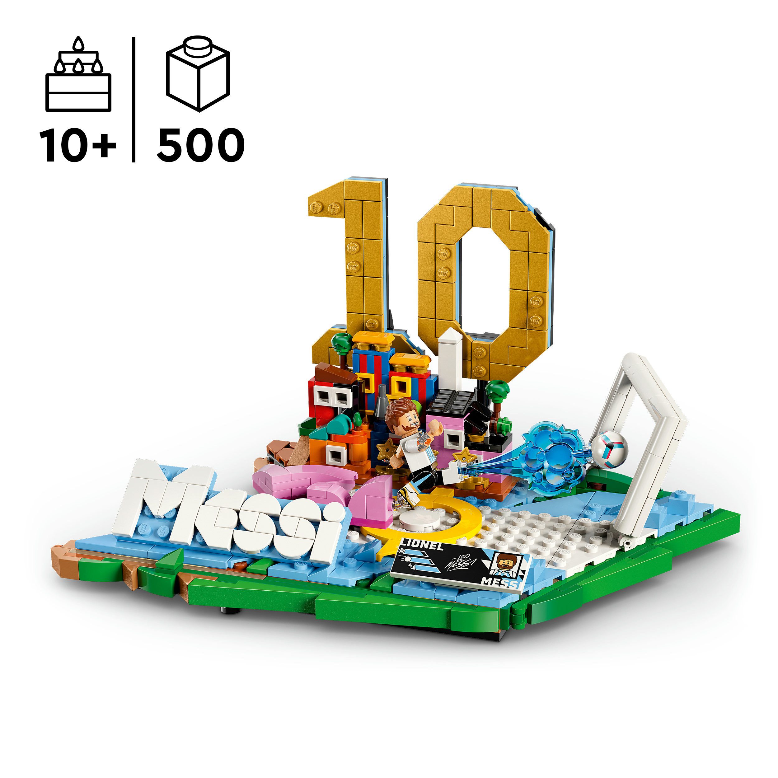 LEGO® Lionel Messi – Fußball-Highlights (43011), LEGO Editions Football Konstruktionsspielsteine, (500 St) – Bild 3 von 5