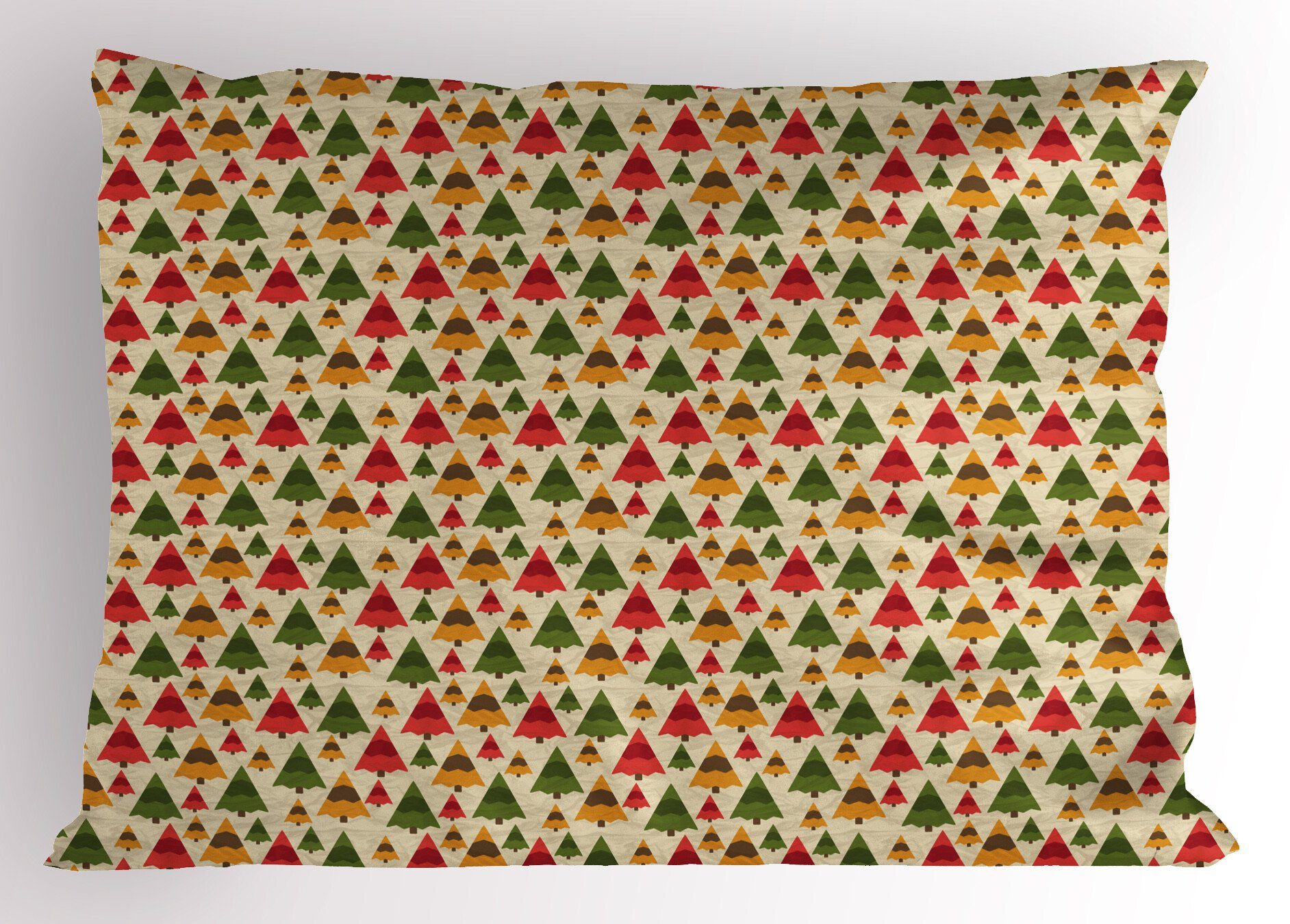 Standard Kissenbezüge Gedruckter Abakuhaus Stück), Kopfkissenbezug, (1 Weihnachtsbaum Triangular Size Dekorativer Woodland