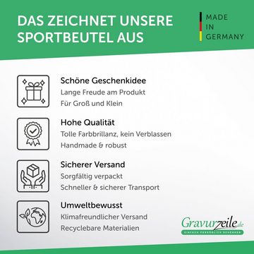 GRAVURZEILE Turnbeutel mit hochwertigem Druck - Spruch Hakuna Matata - (Sportbeutel mit Kordelzug, für Sport & Freizeitaktivitäten), 12 Liter 33x45 cm