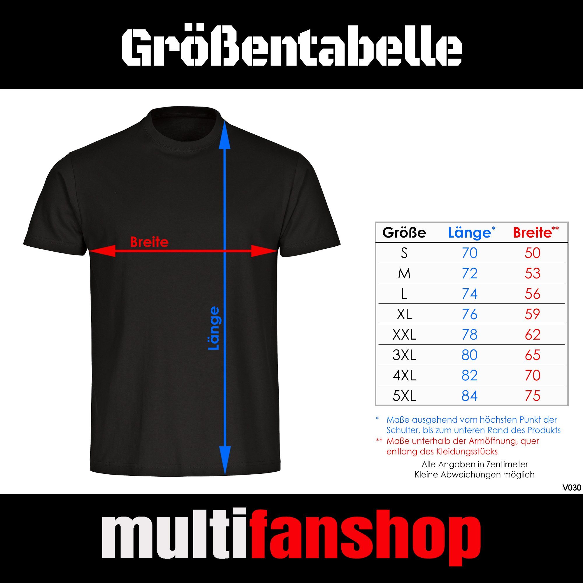 multifanshop T-Shirt Herren Netherlands - Streifen - Männer
