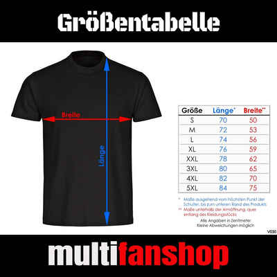 multifanshop T-Shirt Herren Holstein - Brust & Seite - Männer