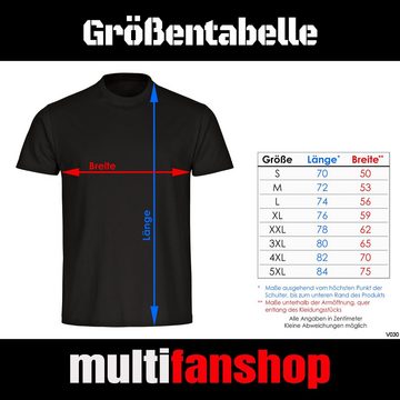 multifanshop T-Shirt Herren Deutschland - Adler Retro Gold - Männer
