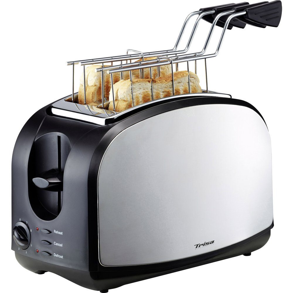 Trisa Toaster Trisa Crispy Snack Toaster Edelstahl, Schwarz, 600.00 W