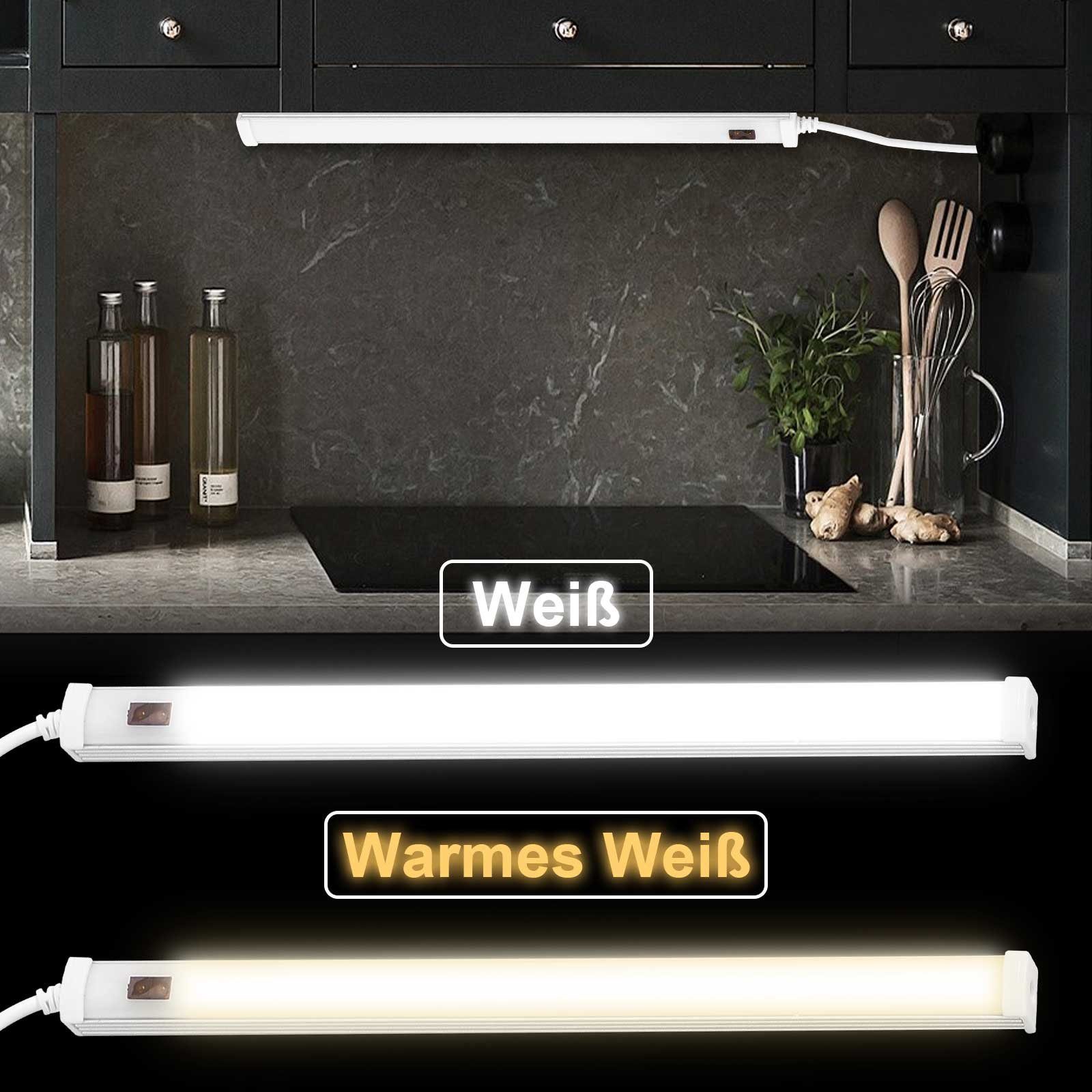 MUPOO LED Unterbauleuchte Unterbauleuchte Küche LED mit Bewegungsmelder, Schrankbeleuchtung USB