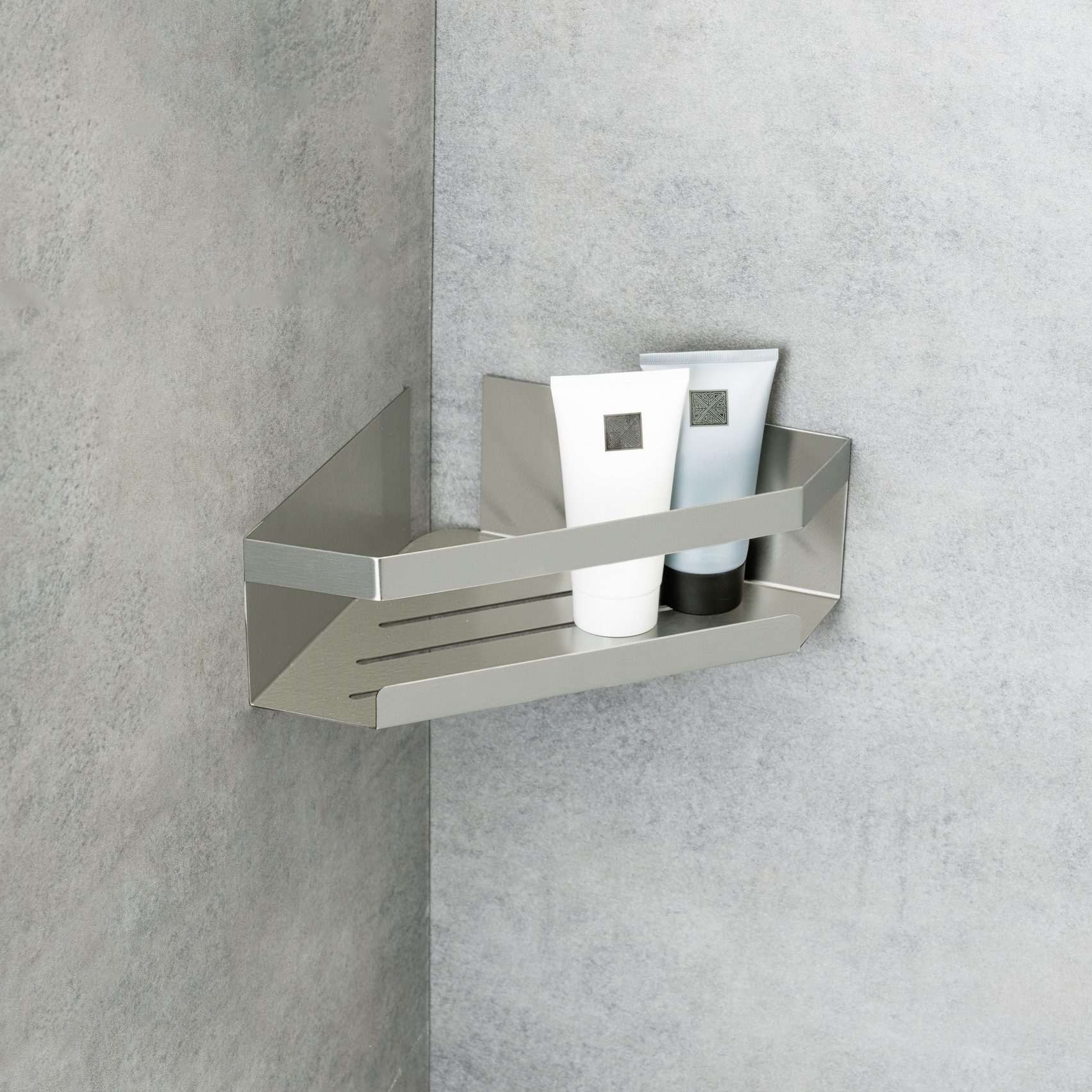 SCHÖNER WOHNEN-Kollektion Eckregal »Meleto«, Eckablage aus Edelstahl fürs B günstig online kaufen