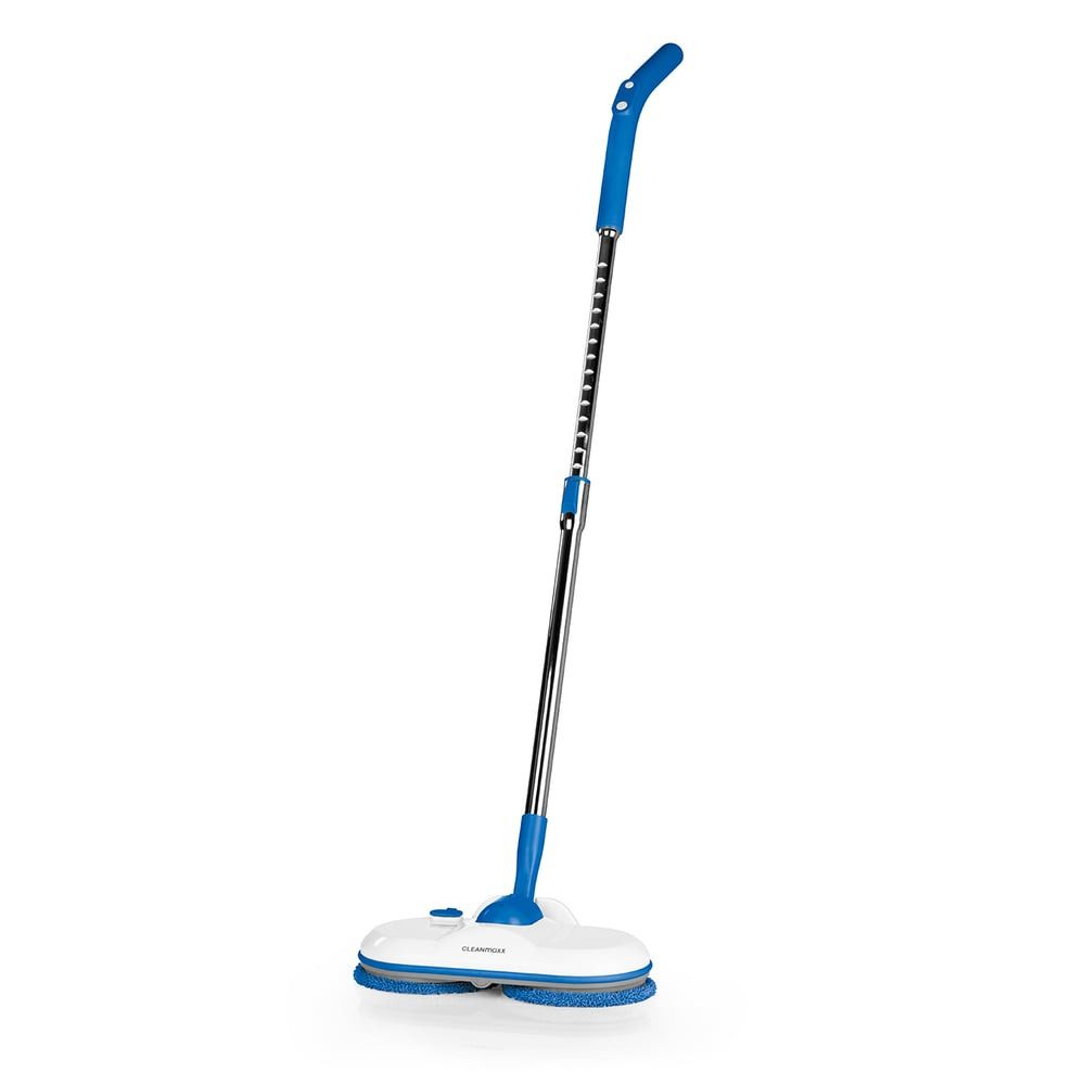 CLEANmaxx Akku-Wischmopp Akku-Bodenwischer, 30 W, Akku-Spray-Mopp blau/weiß