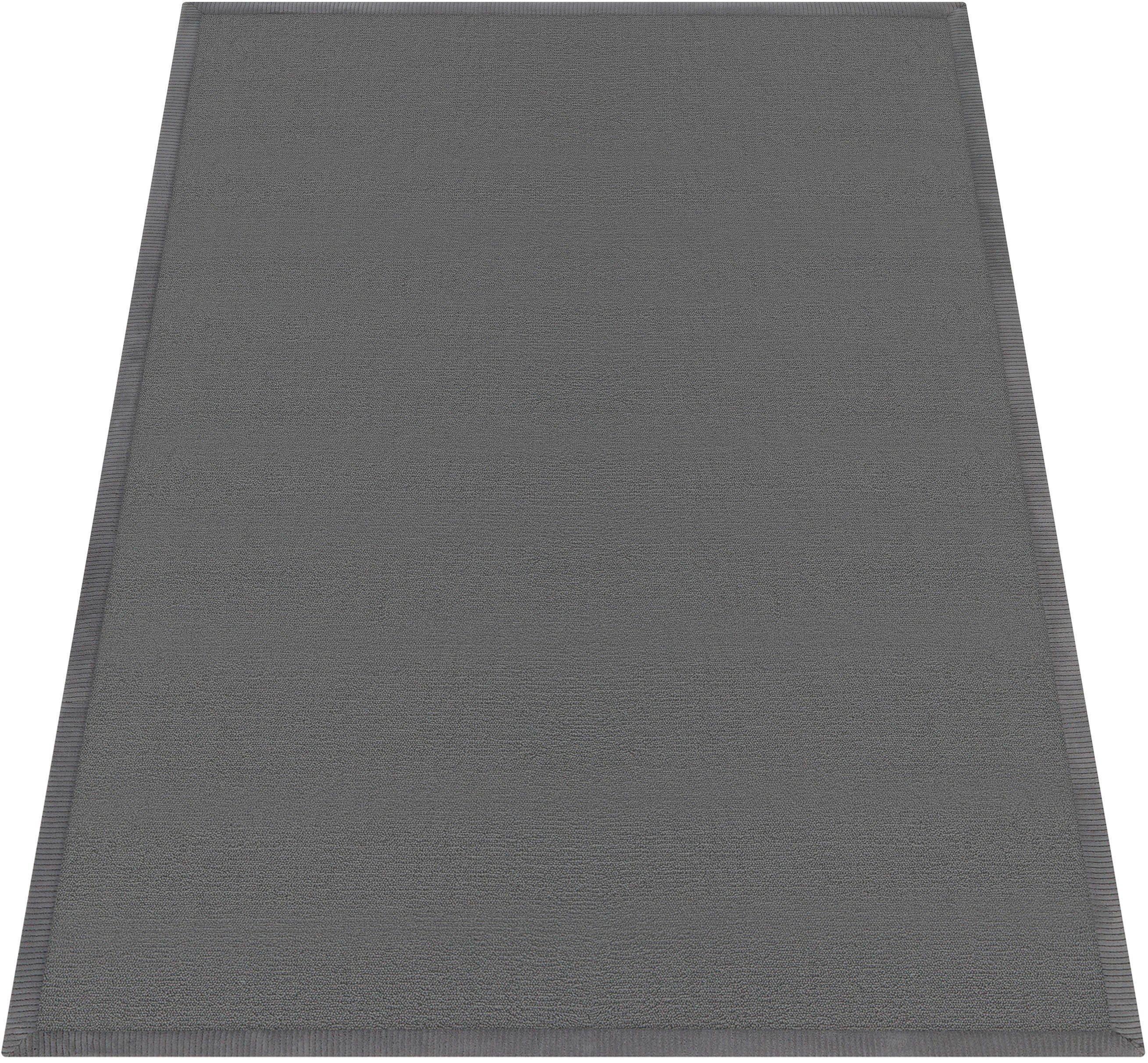 Neue Produkte günstig im Versandhandel bestellen Teppich Tatami 475, Paco Home, Foam, 24 mm, grau Uni-Farben, Memory waschbar mit Kurzflor, Höhe: rechteckig