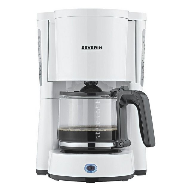 Severin Filterkaffeemaschine KA 4816, 1.25l Kaffeekanne, Kaffeemaschine mit Glaskanne, bis 10 Tassen, 1000 Watt