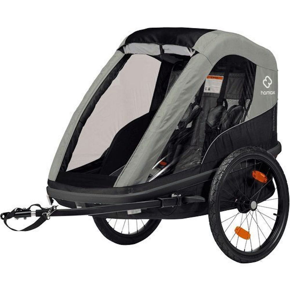 Hamax Fahrradkinderanhänger Avenida Kinderfahrradanhänger für 2 Kinder