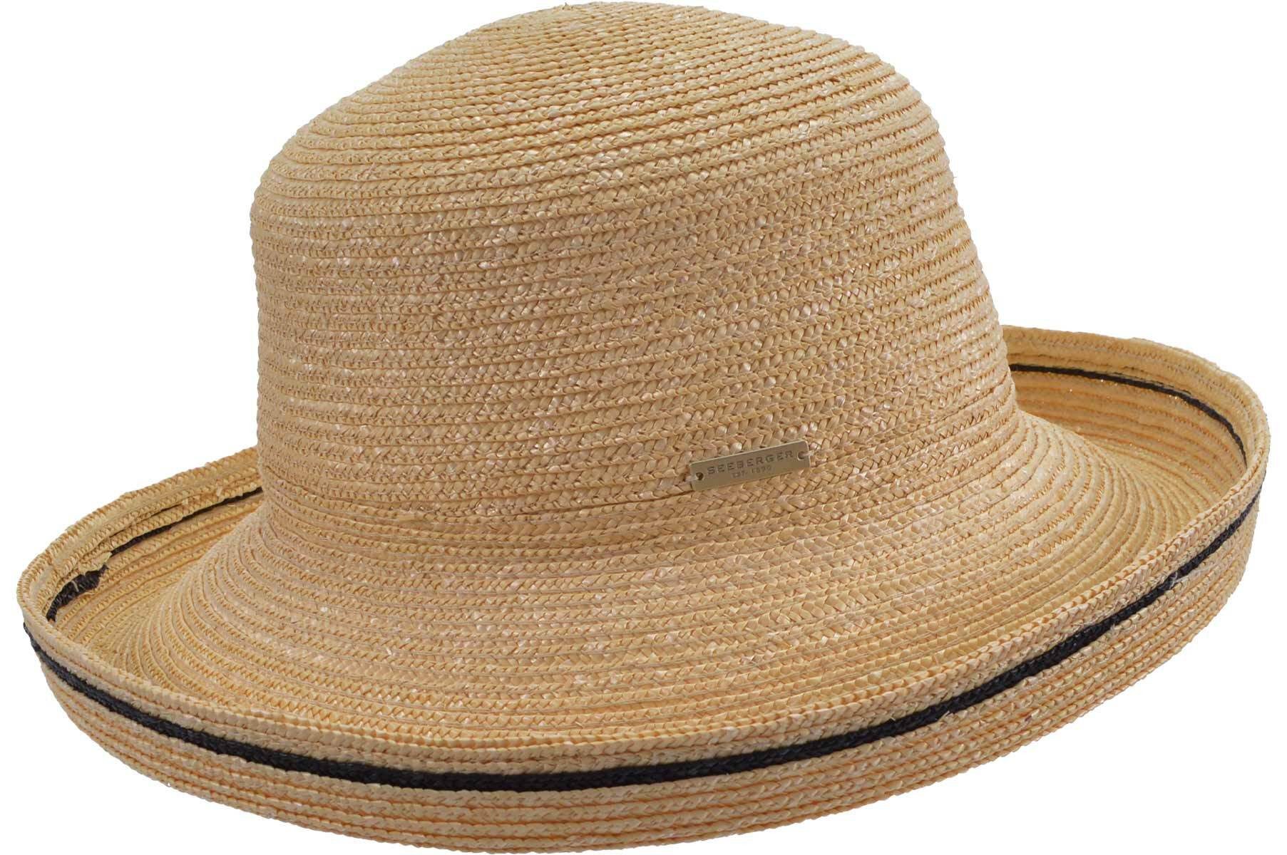 Seeberger Strohhut Strohborte Bolero mit Kontrasteinsatz günstig online kaufen
