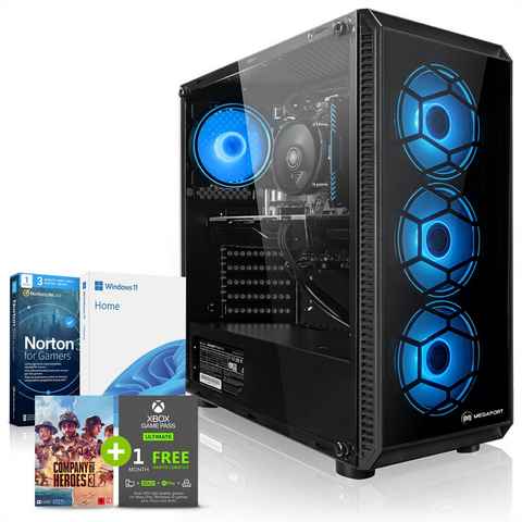 Megaport Gaming-PC (AMD Ryzen 5 5600 6x3,50 GHz, GeForce GTX 1650 4GB, 16 GB RAM, 250 GB SSD, Windows 11, WLAN)