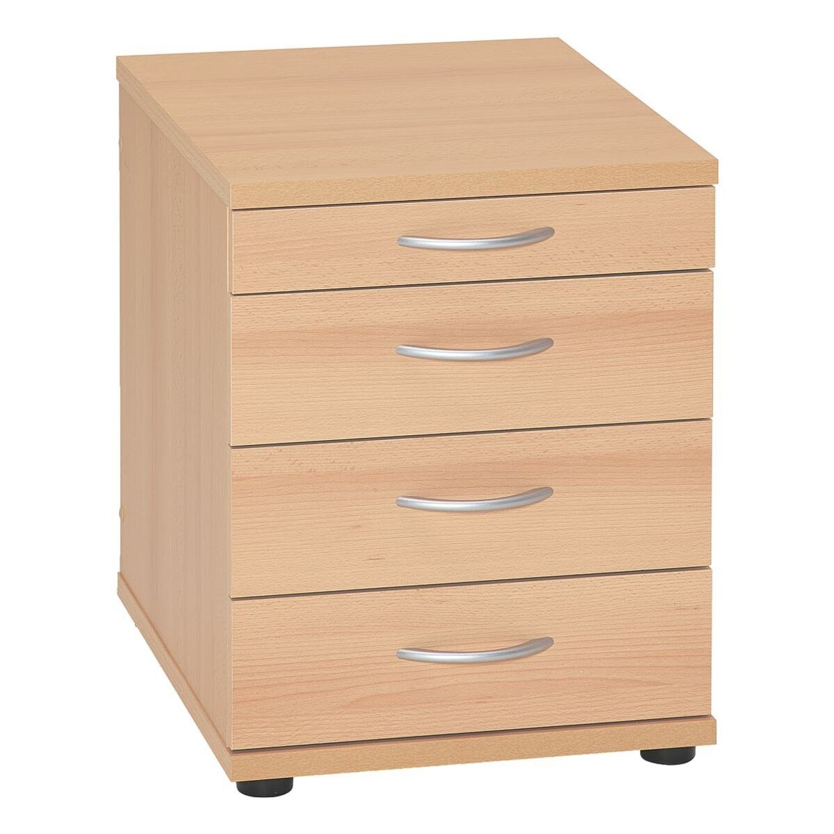 MÖBELPARTNER Container Smileline V mit klassischen Schubladen