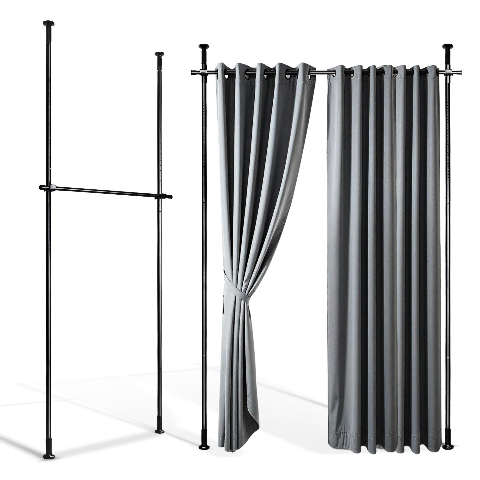 Kraus-Magazin Raumteiler flexibel verstellbares Paraventgestell, Gardinenst günstig online kaufen