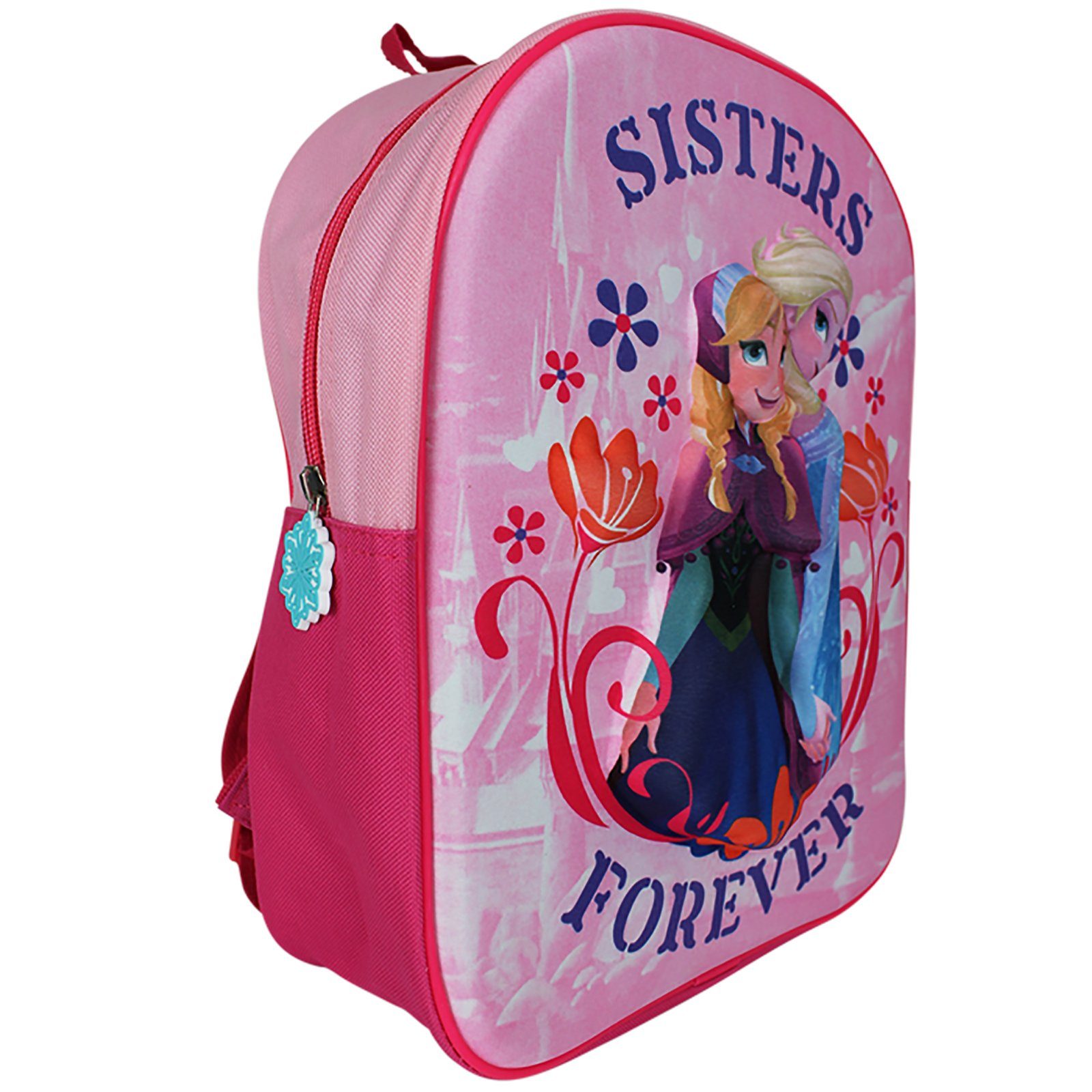 Kinderrucksack Pinker Rucksack mit 3D Prinzessin Motiv Mädchen, Kinder Tasche Kindertasche Design