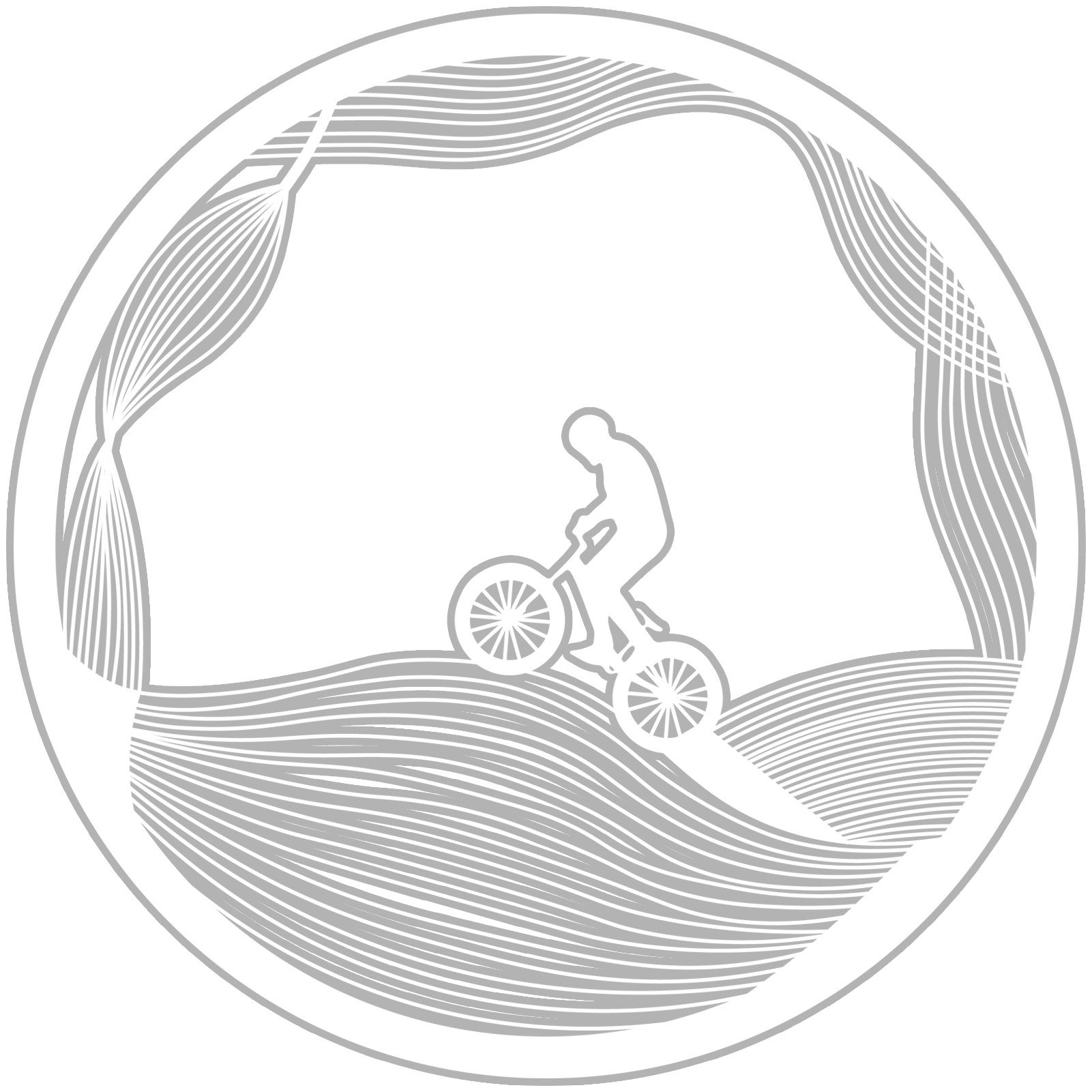 Wanddekoobjekt Runde Fahrrad Wanddekoration, dynamisches Reiten, sportlicher Stil