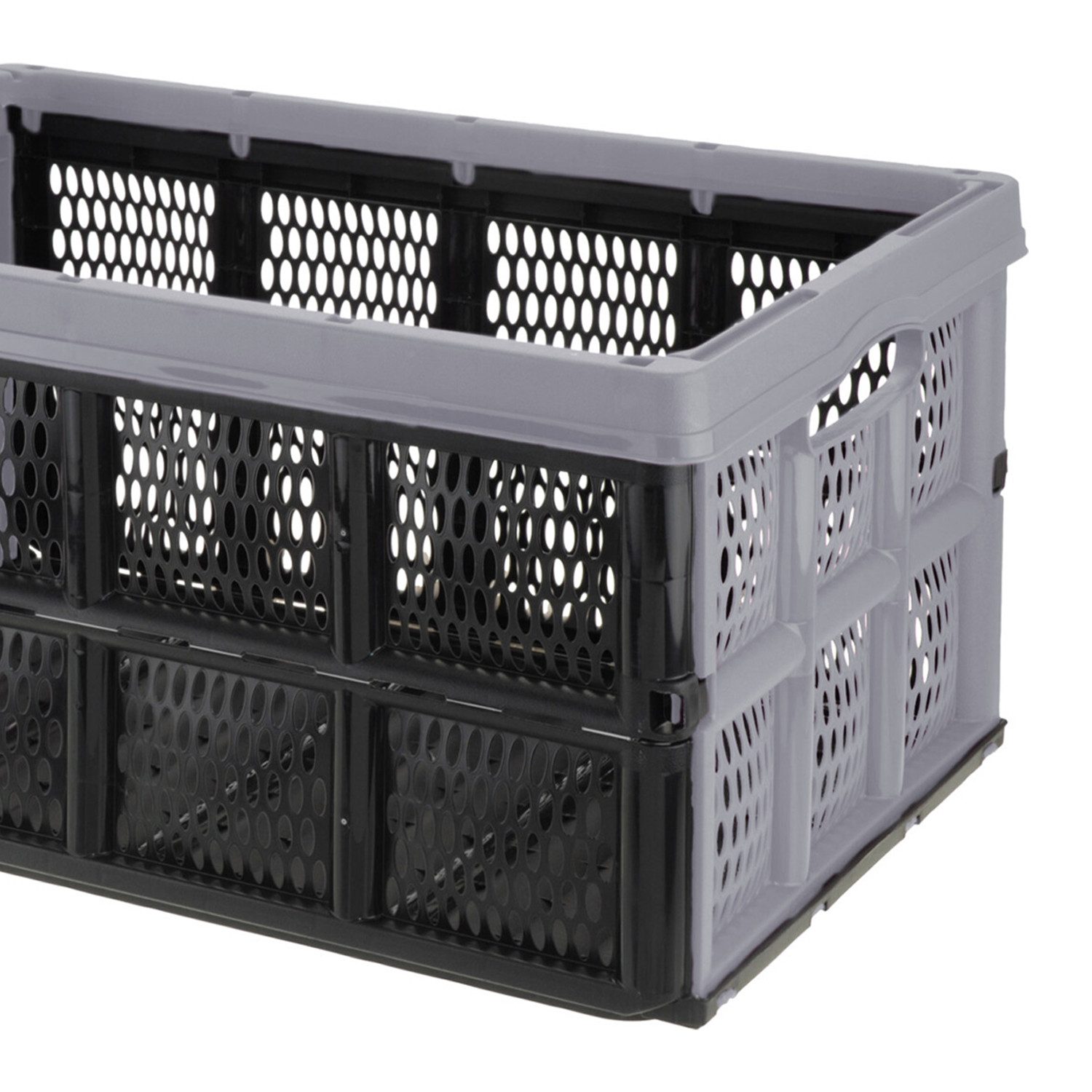 INDA-Exclusiv Uhrenbox Klappbox stapelbar 32 L Transportbox 48X35X24CM Einkaufskiste klappbar