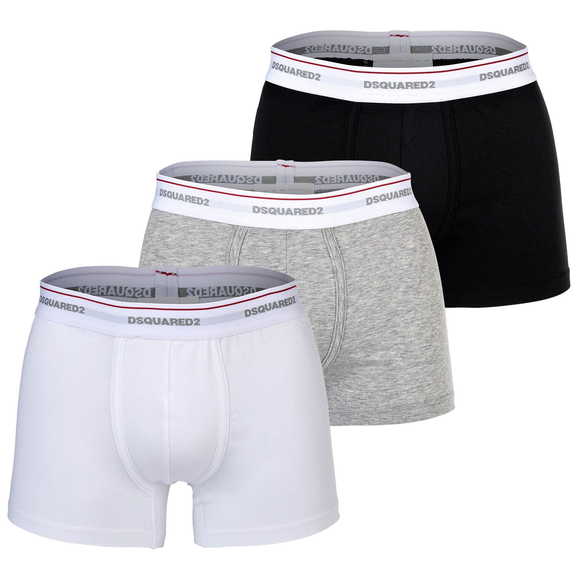 Dsquared2 Boxer Herren Boxershort 3er Pack Baumwolle 3-PACK TRUNK (Packung, günstig online kaufen