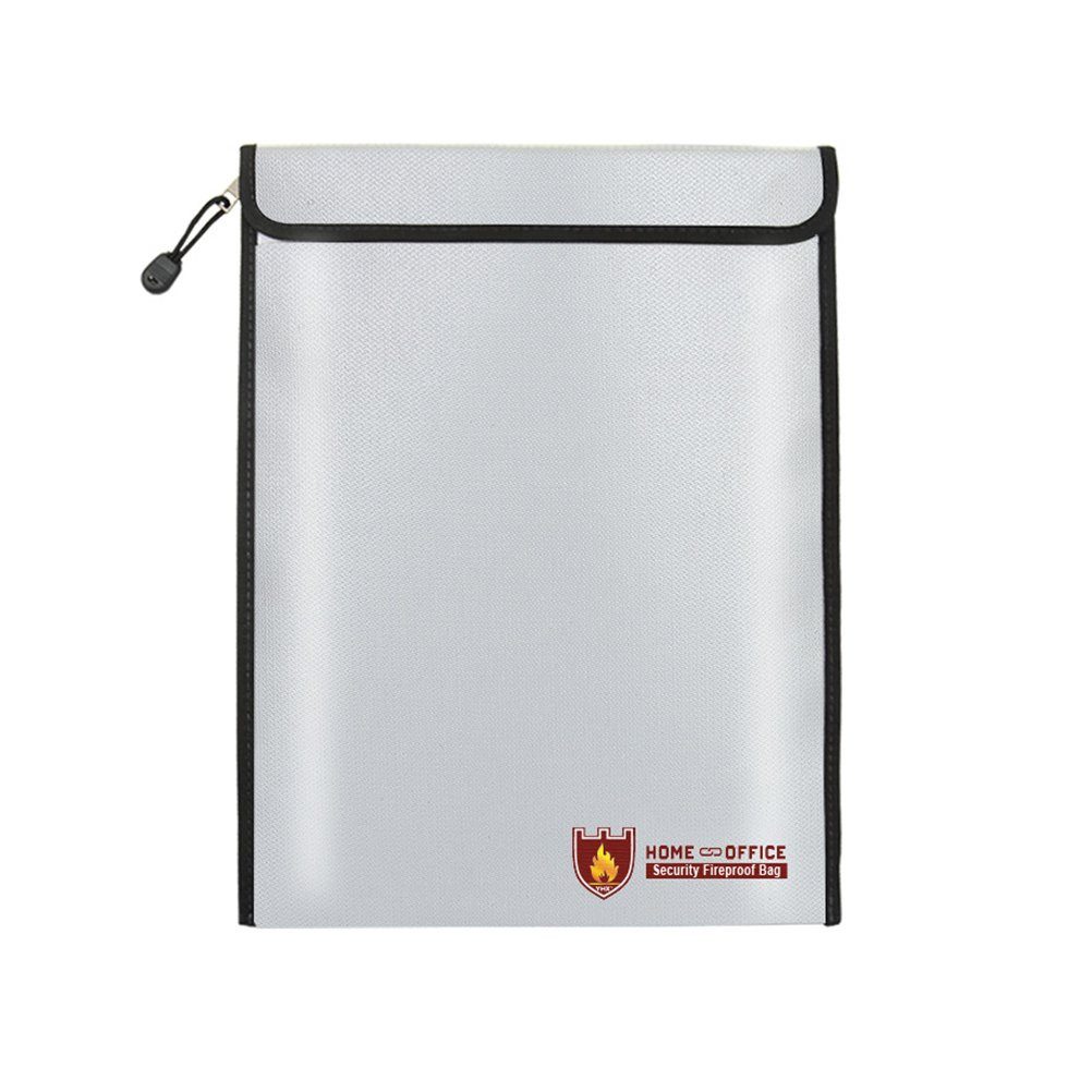 MOPUEA Dokumententasche Feuerfeste Tasche Dokumententasche Wasserdicht Große Kapazität Tragbar