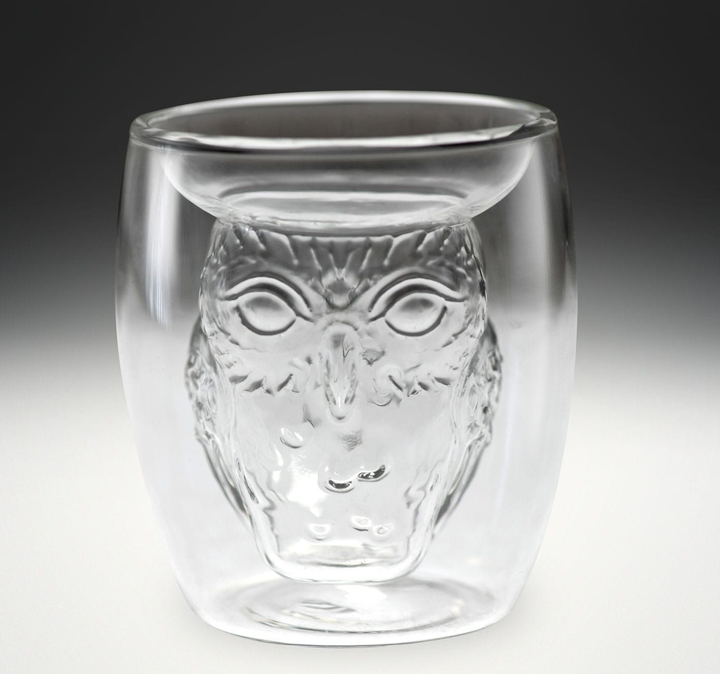 Pyramid International Glas Harry Potter 3D Glas Hedwig, 1-tlg., Bedrucktes Glas - Offiziell lizenziert