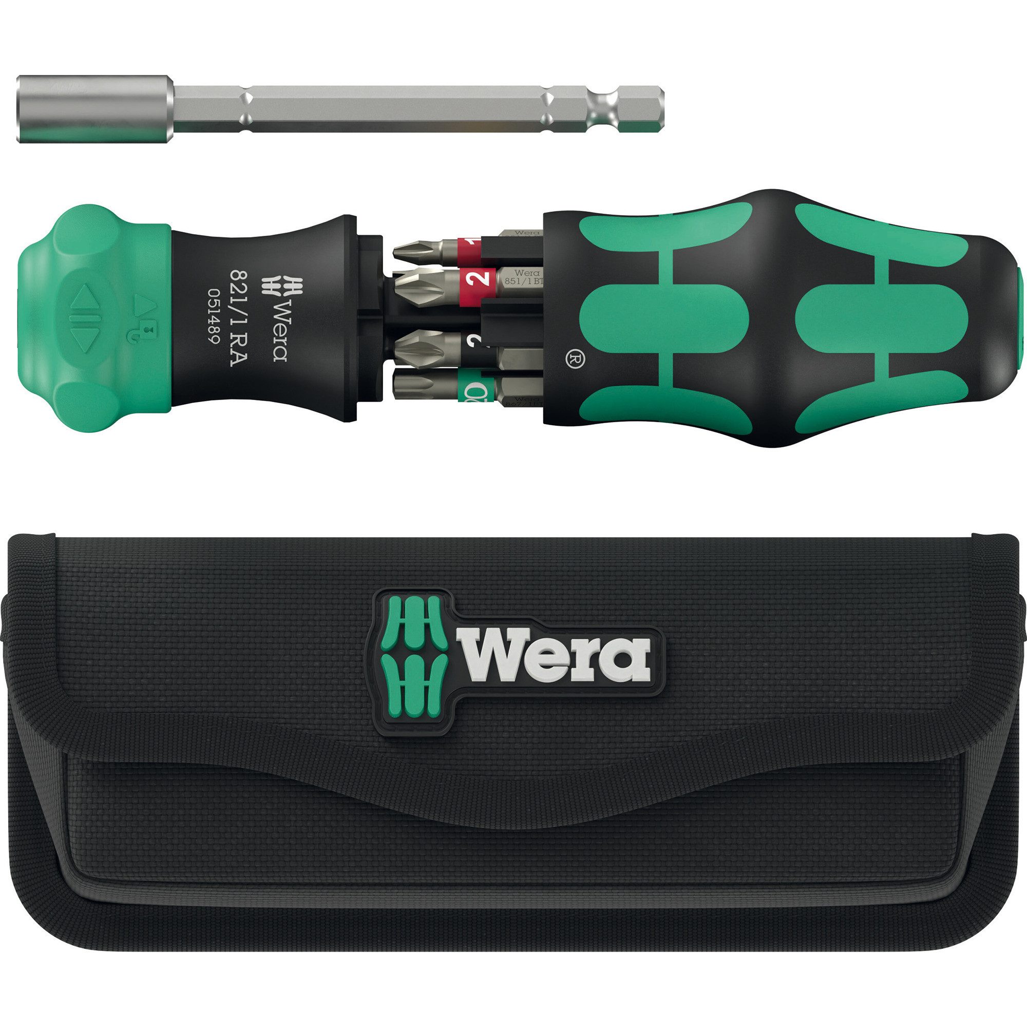 Wera Schraubendreher Wera Kraftform Kompakt 28 RA mit Tasche, Bit-Satz