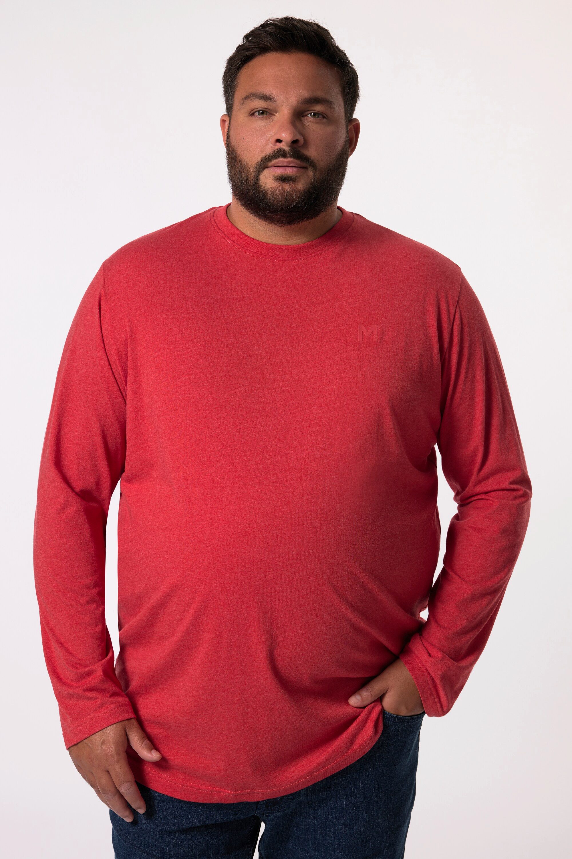 Men Plus T-Shirt Men+ Langarmshirt Basic günstig online kaufen