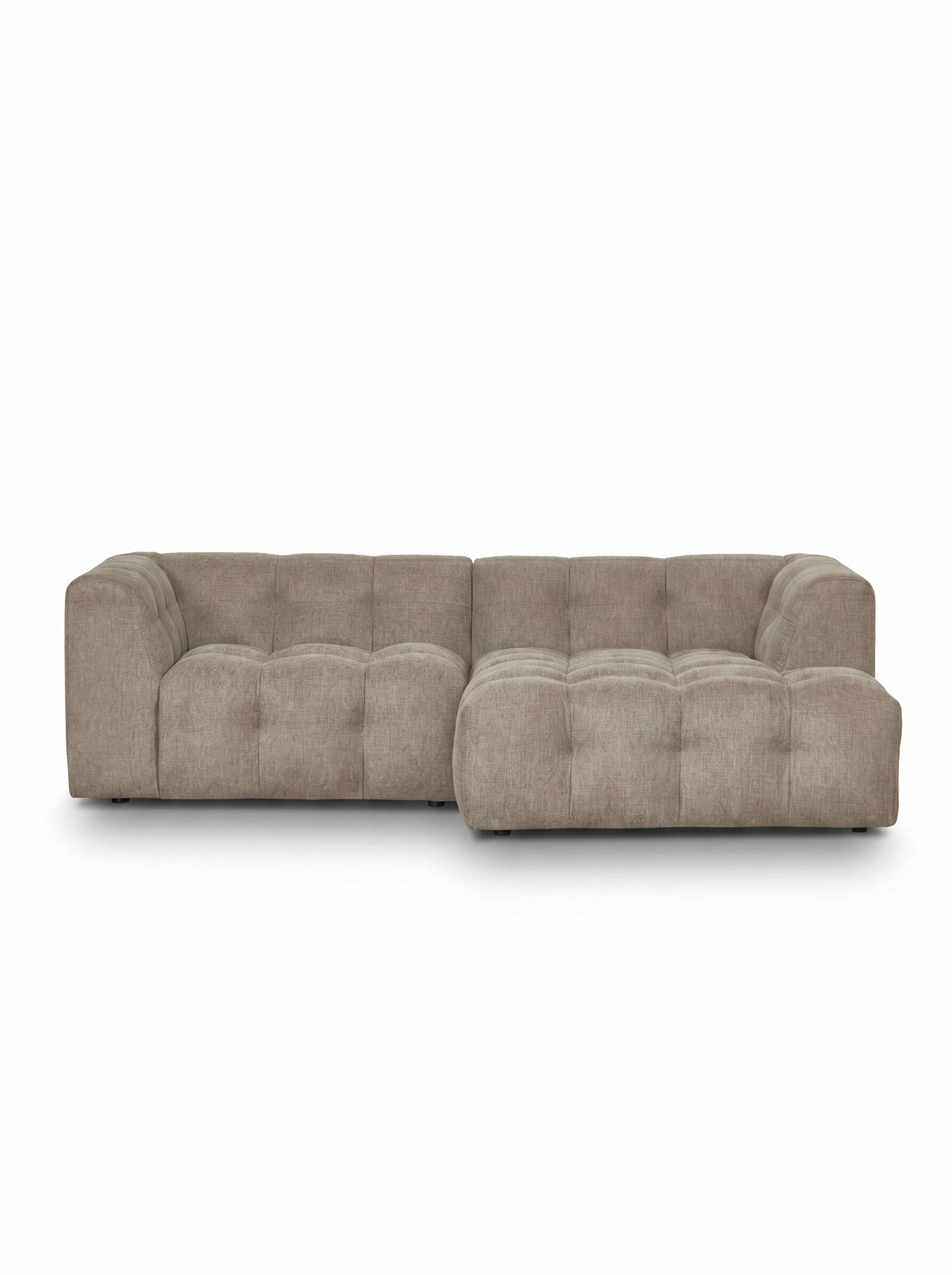 faee Ecksofa Ruusu, Bezug Stoff light brown